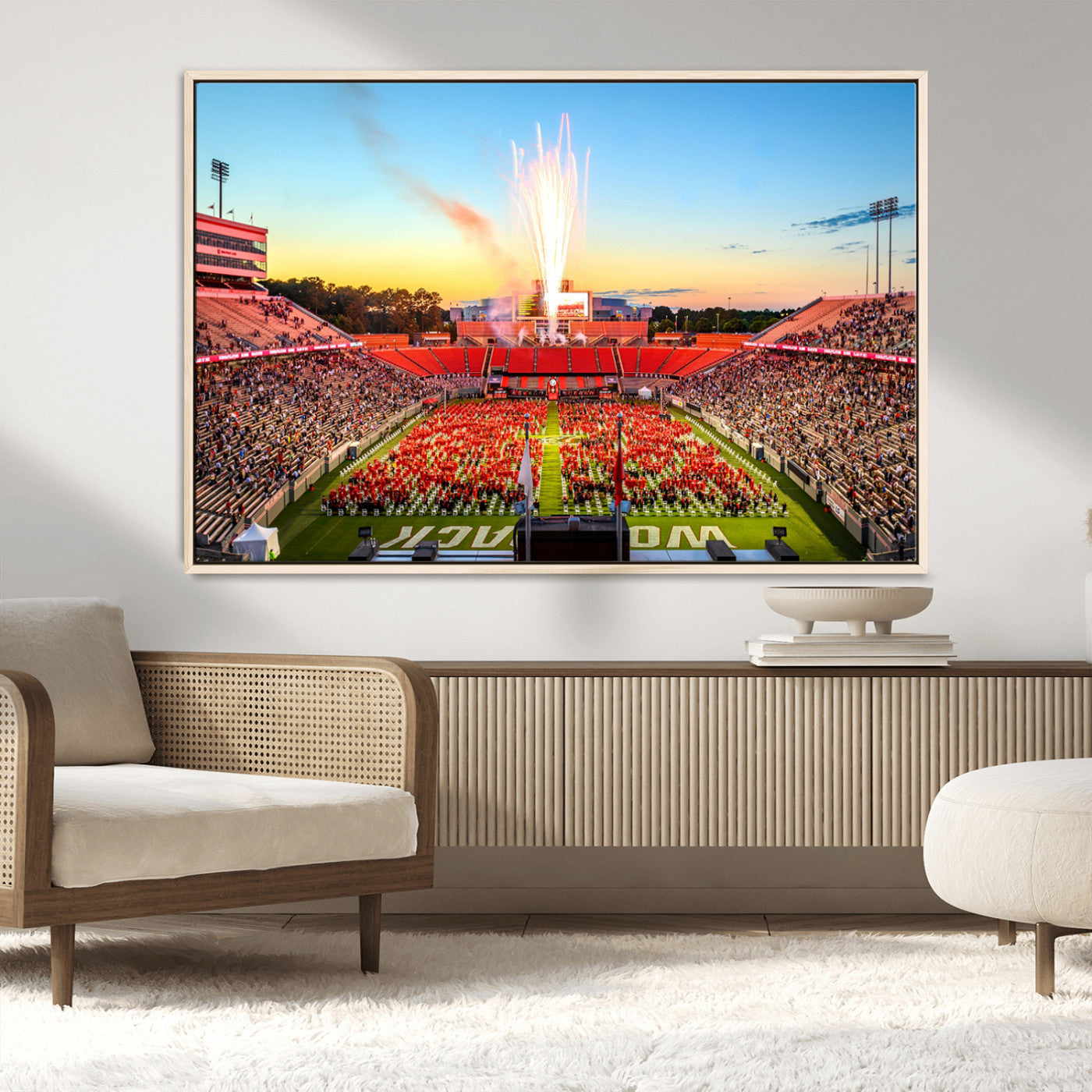 MGV-FC-36X24 - North Carolina State University Canvas Print, North Carolina State University Wolfpack Football Team