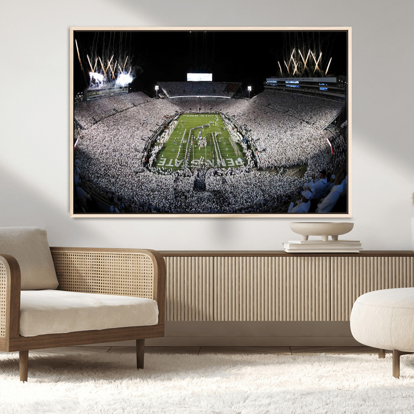 84537-MGV-CV-36X24-Penn State Beaver Stadium Canvas Wall Art - Nittany Lions Football Print