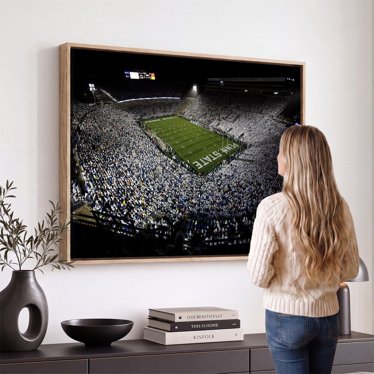 96825-MGV-CV-36X24 - Penn State Football Stadium Wall Art - Beaver Stadium Canvas Print