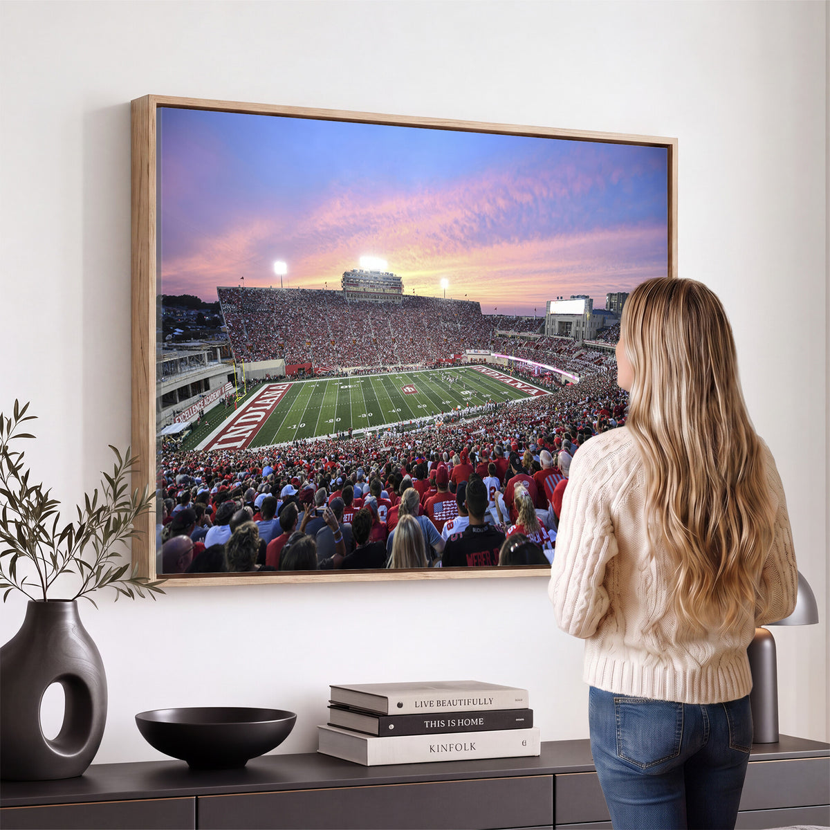 13046-MGV-CV-36X24 - Indiana University Hoosiers Football Team Print