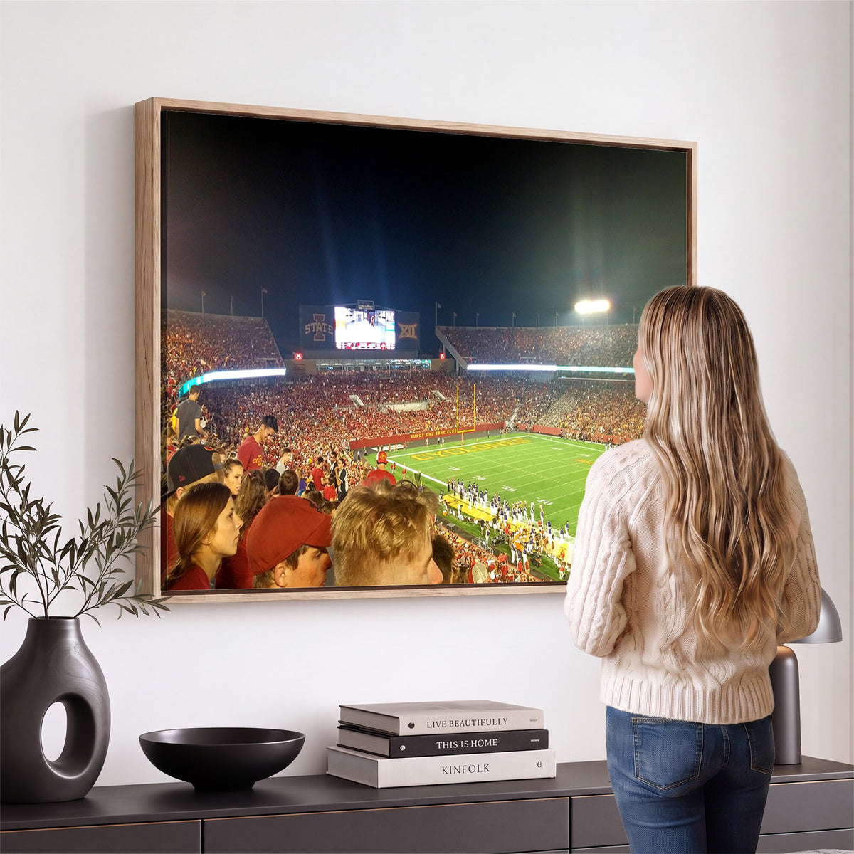 94319-MGV-CV-36X24 - Iowa State University Cyclones Art Print, Jack Trice Stadium Ames