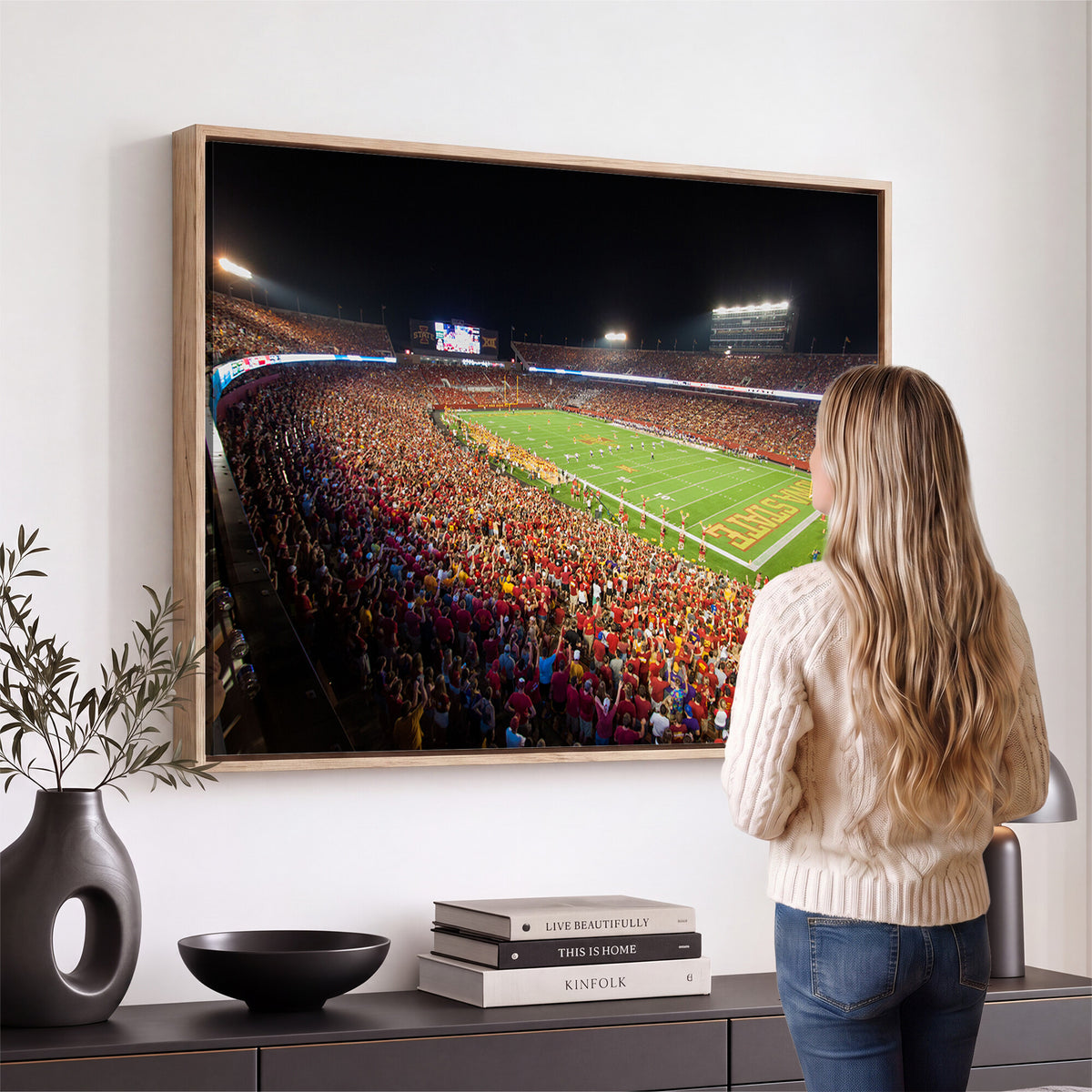 35139-MGV-CV-36X24 - Iowa State University Cyclones Canvas Print, Jack Trice Stadium