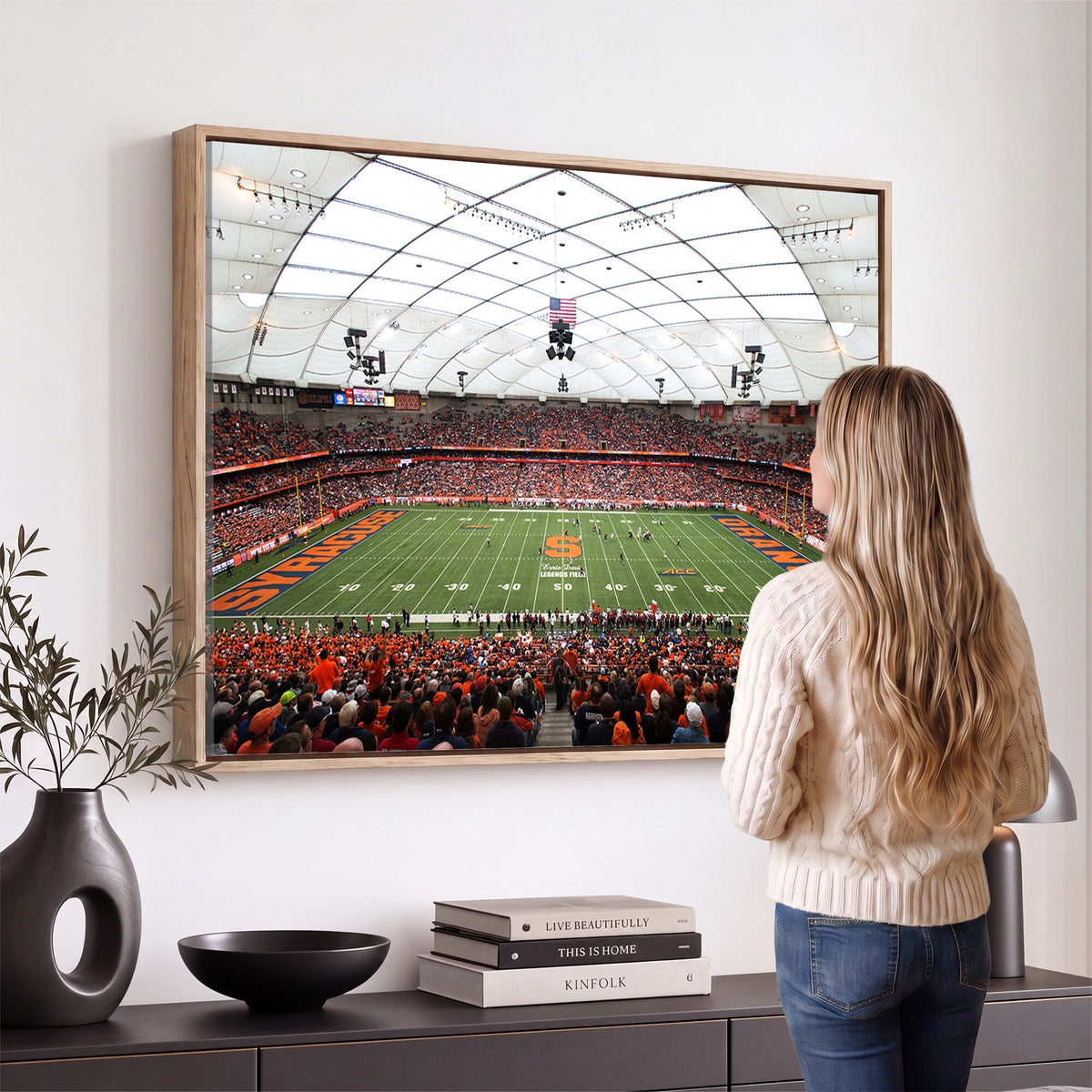 78104-MGV-CV-36X24 - Syracuse University Orange Football Team Print, Syracuse