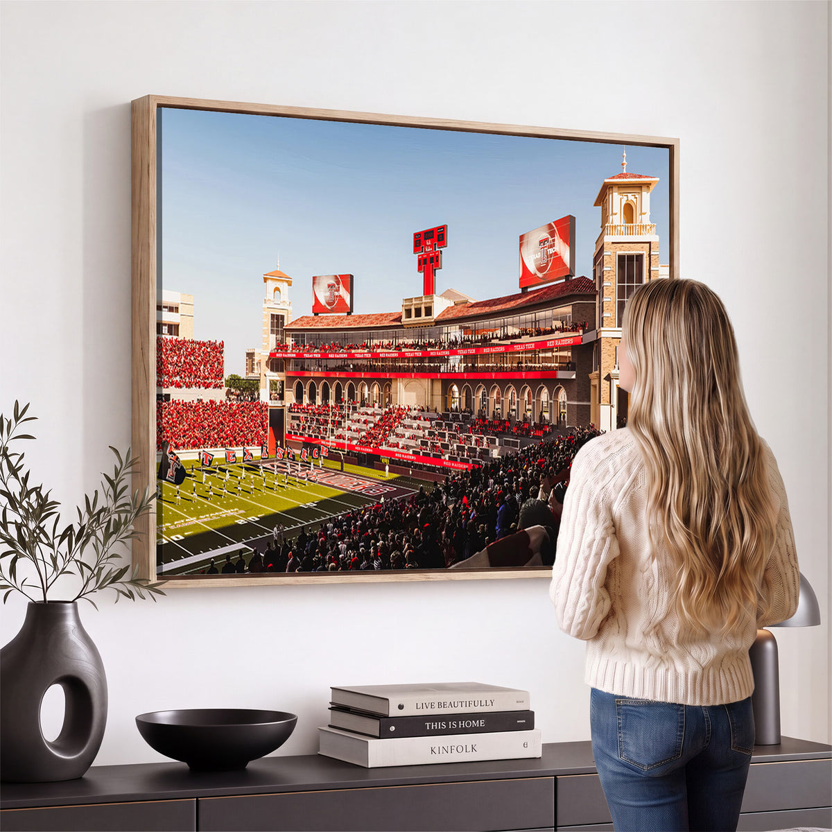 89744-MGV-CV-36X24 - Jones AT&T Stadium Texas Tech Red Raiders Wall Art