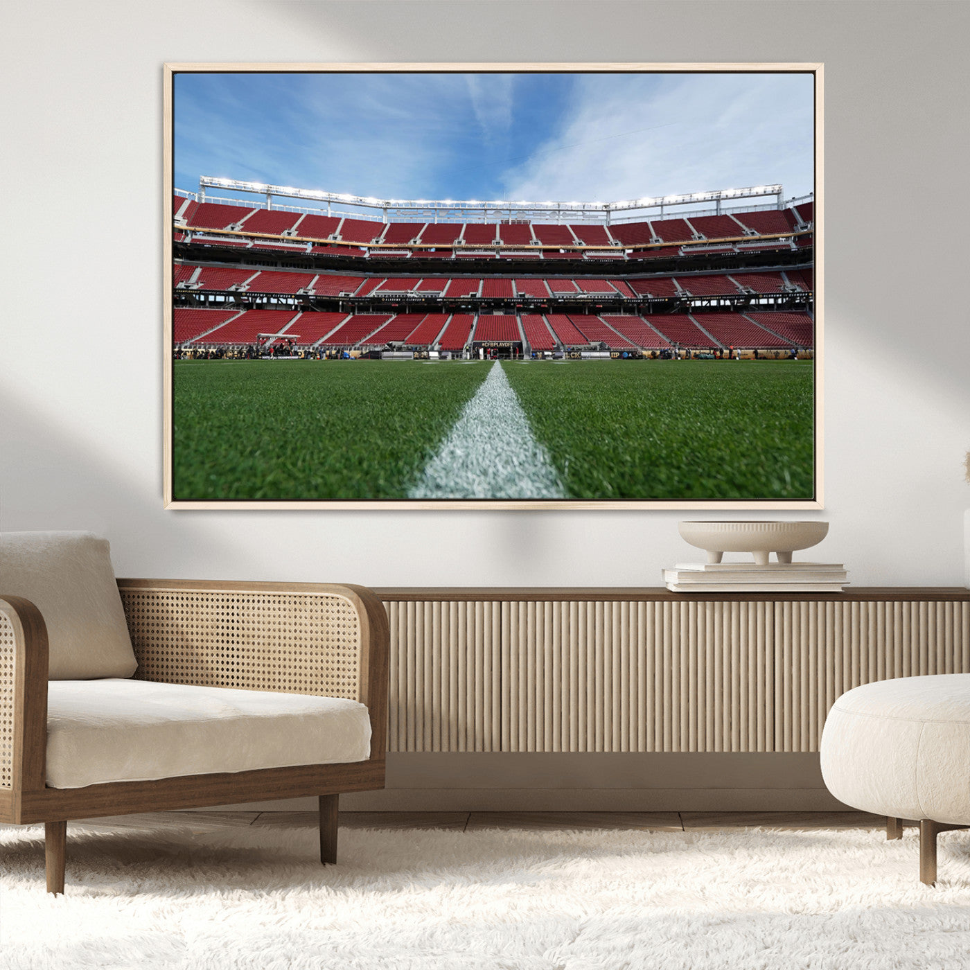 MGV-FC-36X24 - University of Tulsa Golden Hurricane Football Team Print - Tulsa H.A. Chapman Stadium Wall Art