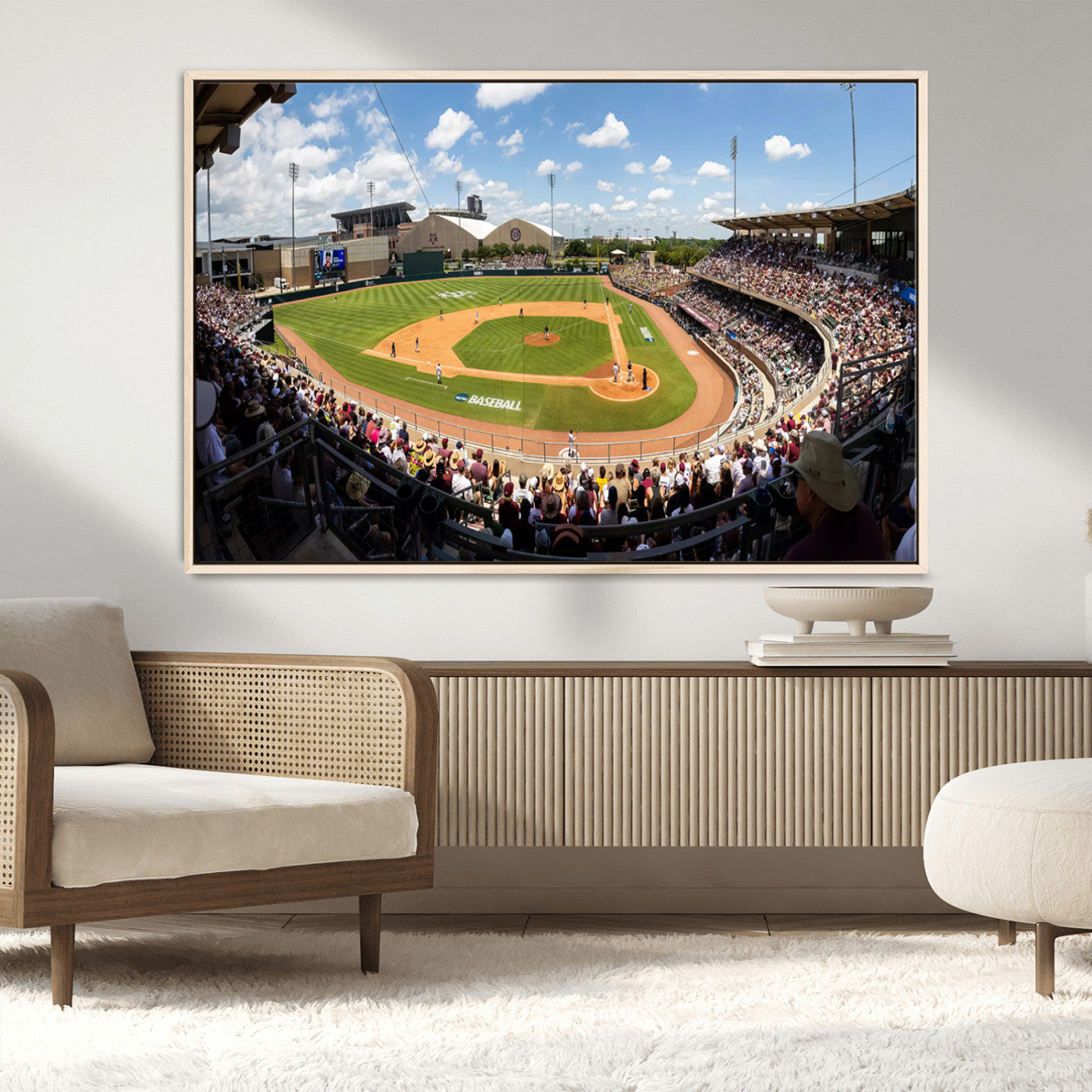 MGV-FC-36X24 - The Texas A&M University Aggies Athletics Team Print - College Station Kyle Field Wall Art Canvas