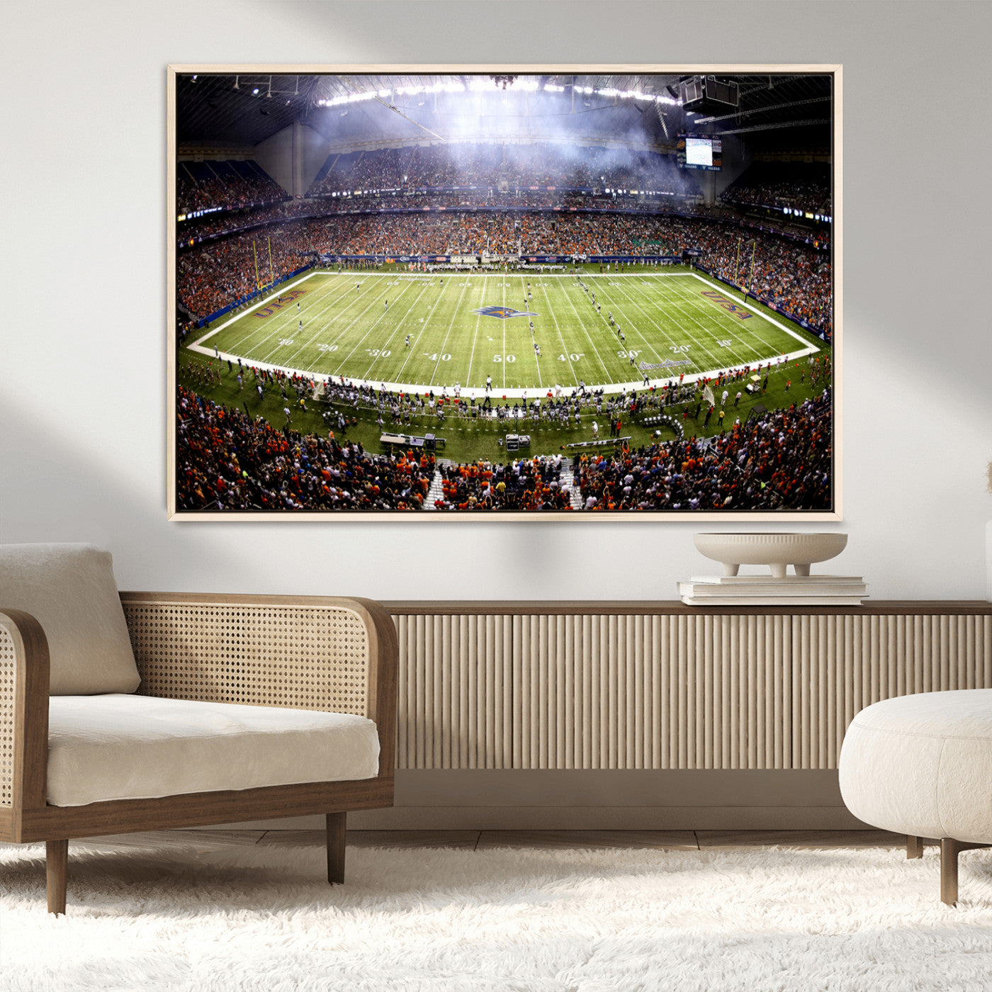 MGV-FC-36X24 - The University of Texas at San Antonio Roadrunners Football Team Print - San Antonio Alamodome Wall