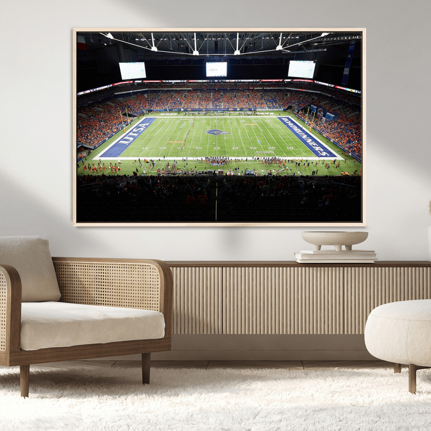 MGV-FC-36X24 - The University of Texas at San Antonio Roadrunners Football Team Print - San Antonio Alamodome Wall