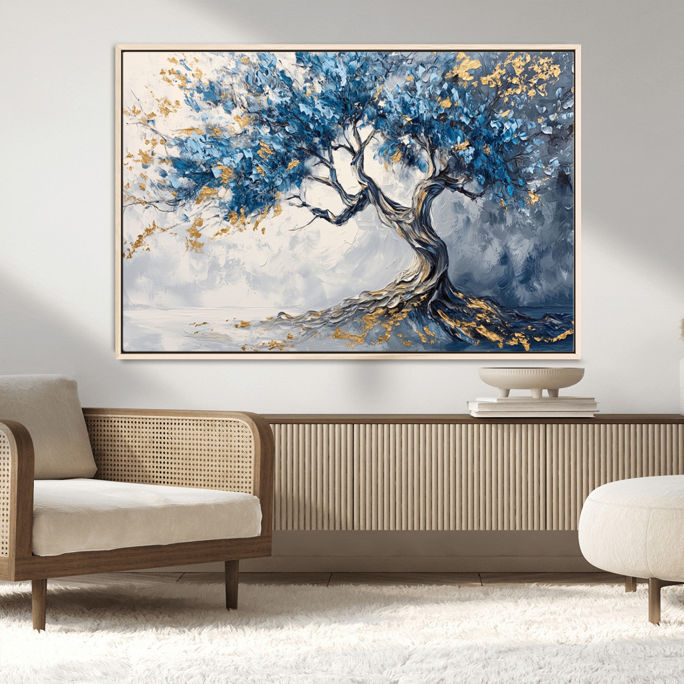 MGV-FC-36X24 - Abstract Tree Painting Canvas Wall Art | Tree of Life Painting Wall Art Canvas Print