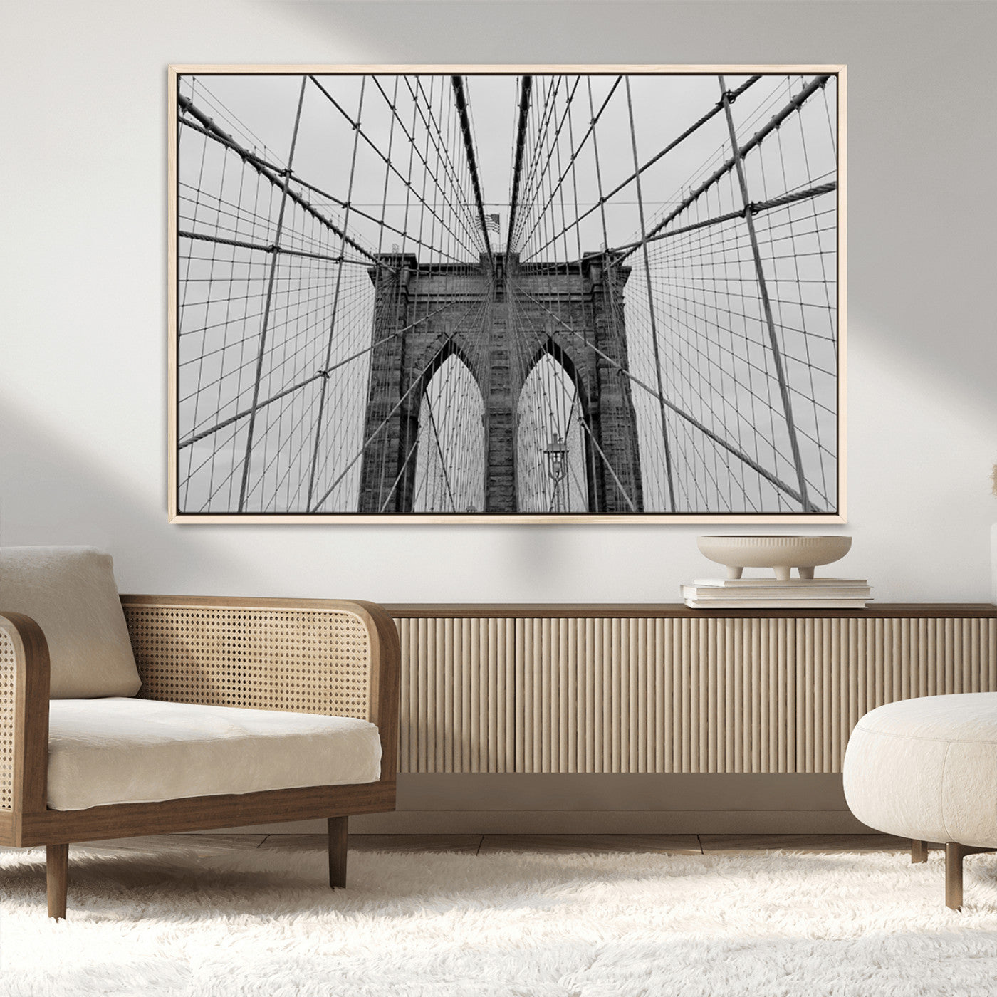 MGV-FC-36X24 - Large Brooklyn Bridge Wall Art Canvas Print