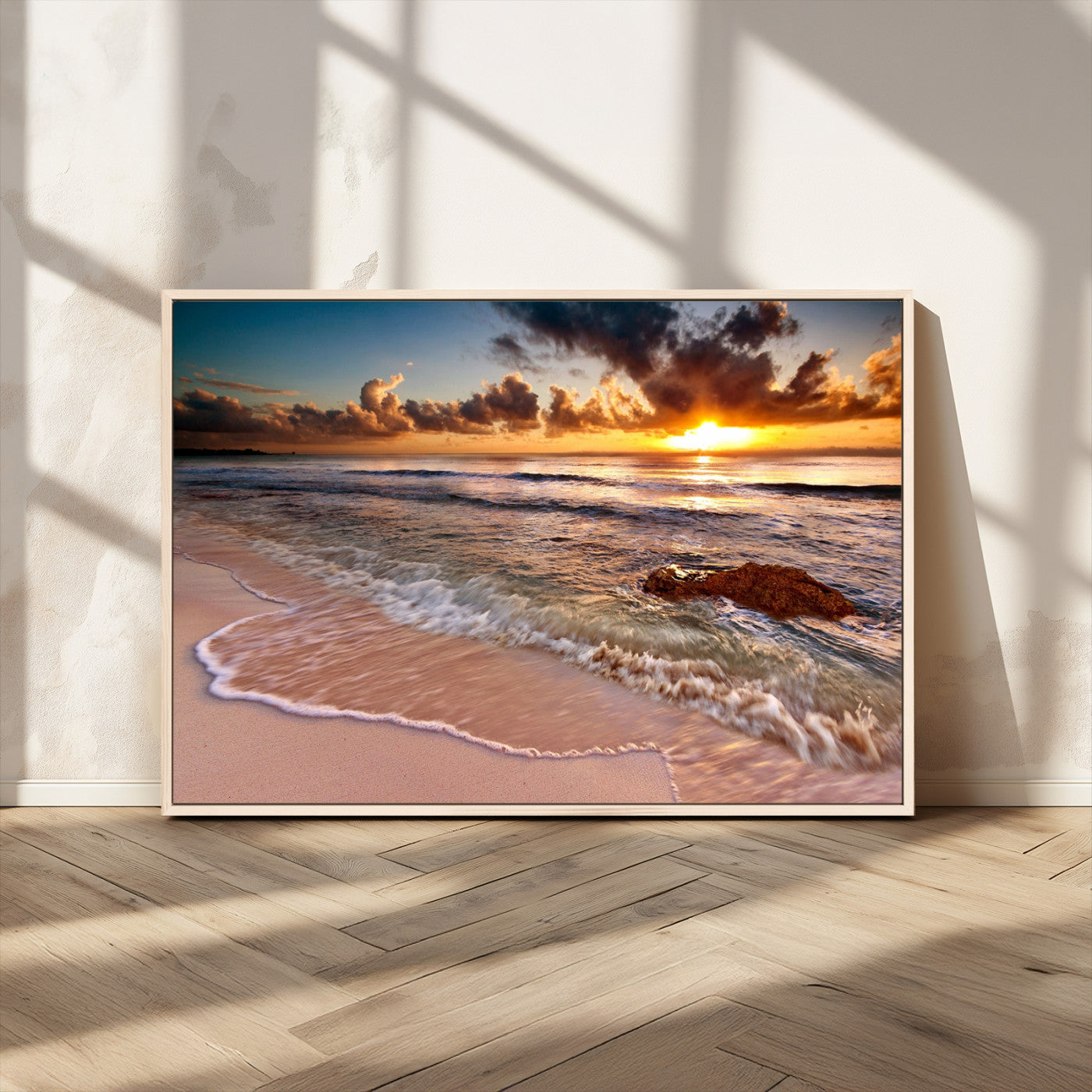 MGV-FC-36X24 - Sunset on Ocean Wall Art Canvas Print