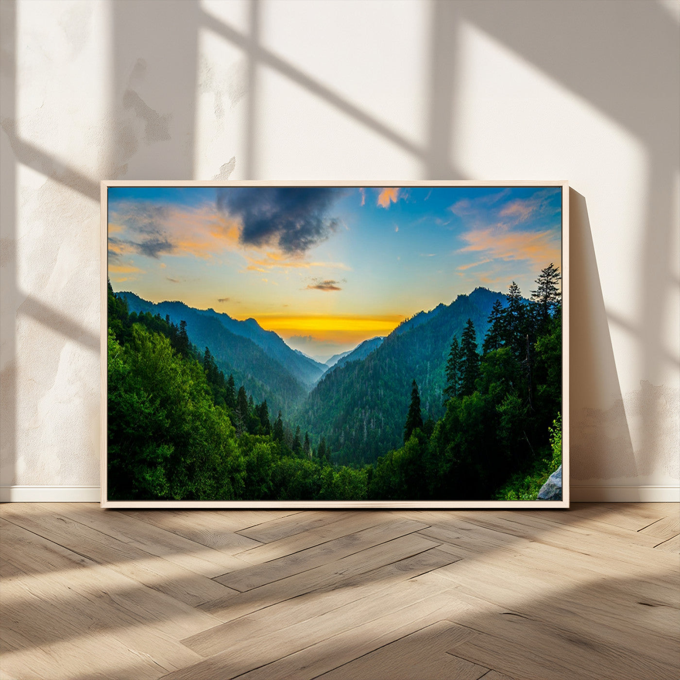 MGV-FC-36X24 - Green Forest Wall Art Canvas Print