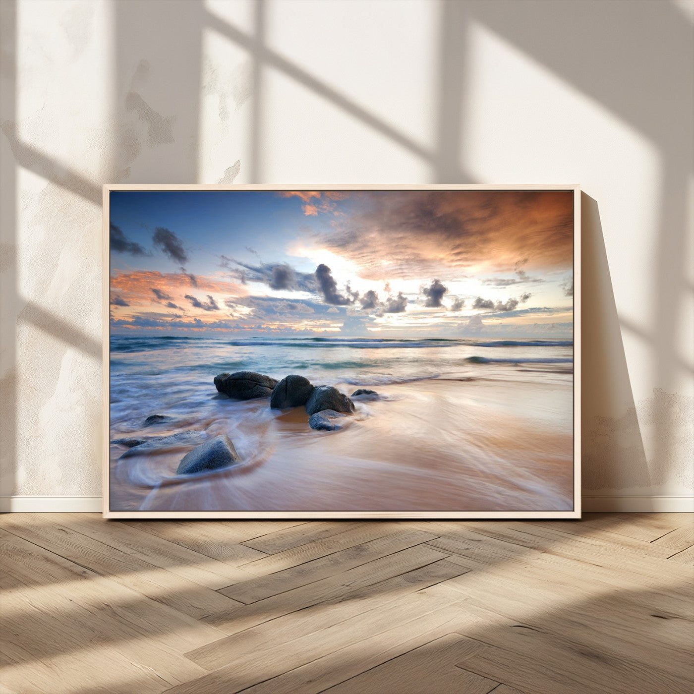 MGV-FC-36X24 - Serene Weather On The Beach Wall Art Canvas Print