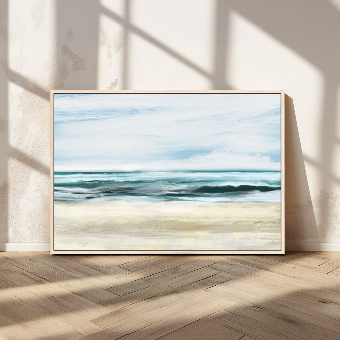 -Ocean Abstract Wall Art Canvas Print