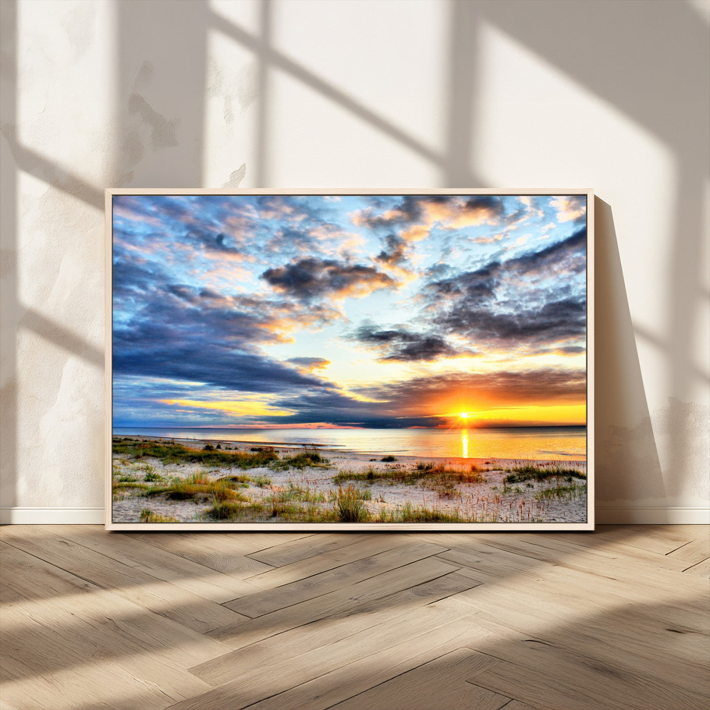MGV-FC-36X24 - Sunset On The Ocean Wall Art Canvas Print