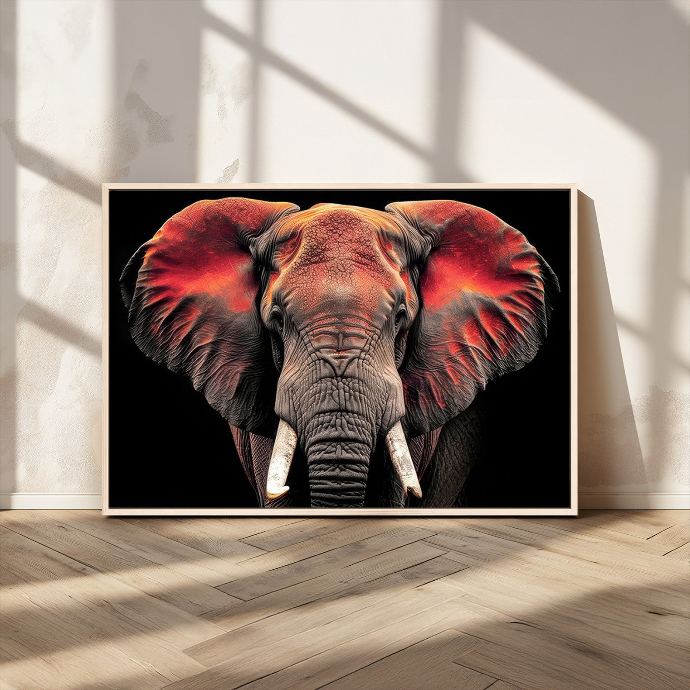 -Elephant Wall Art Canvas Print