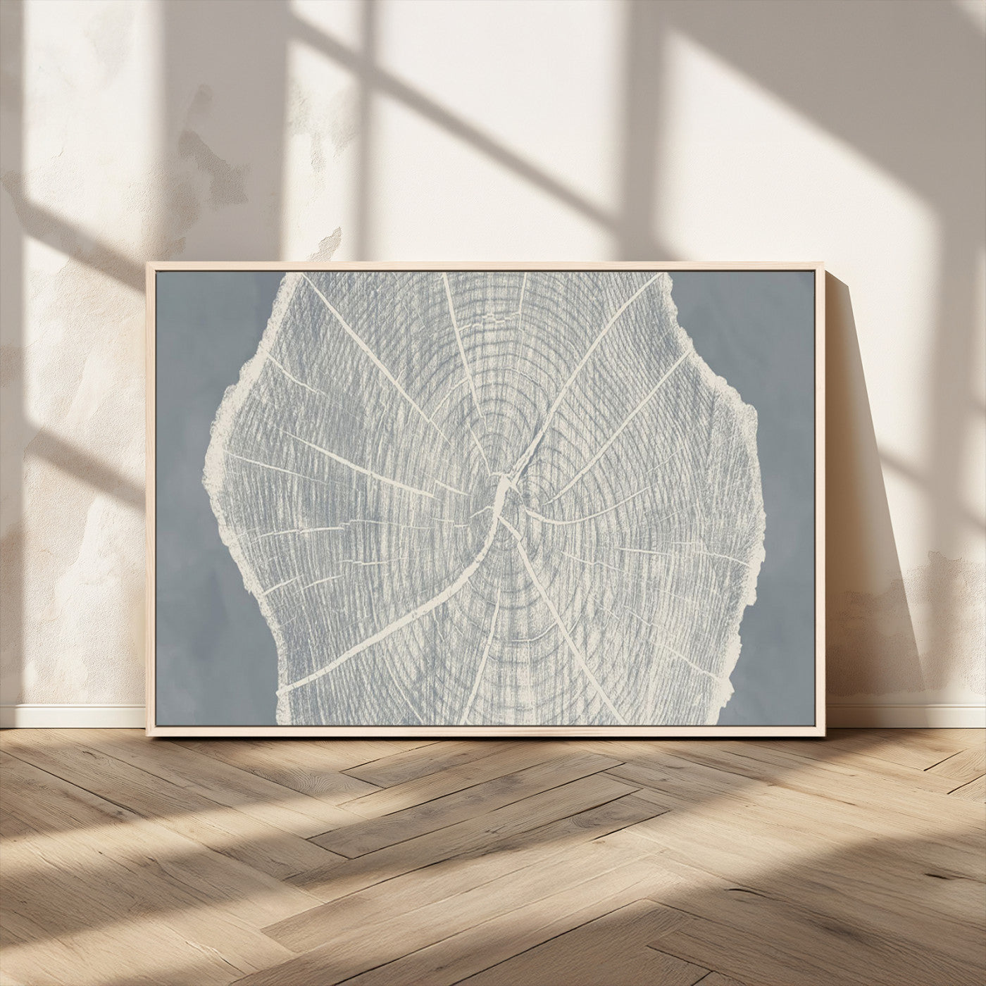 -Abstract Tree Ring Wall Art Canvas Print – Nature-Inspired, Ready to Hang, Modern Home Decor
