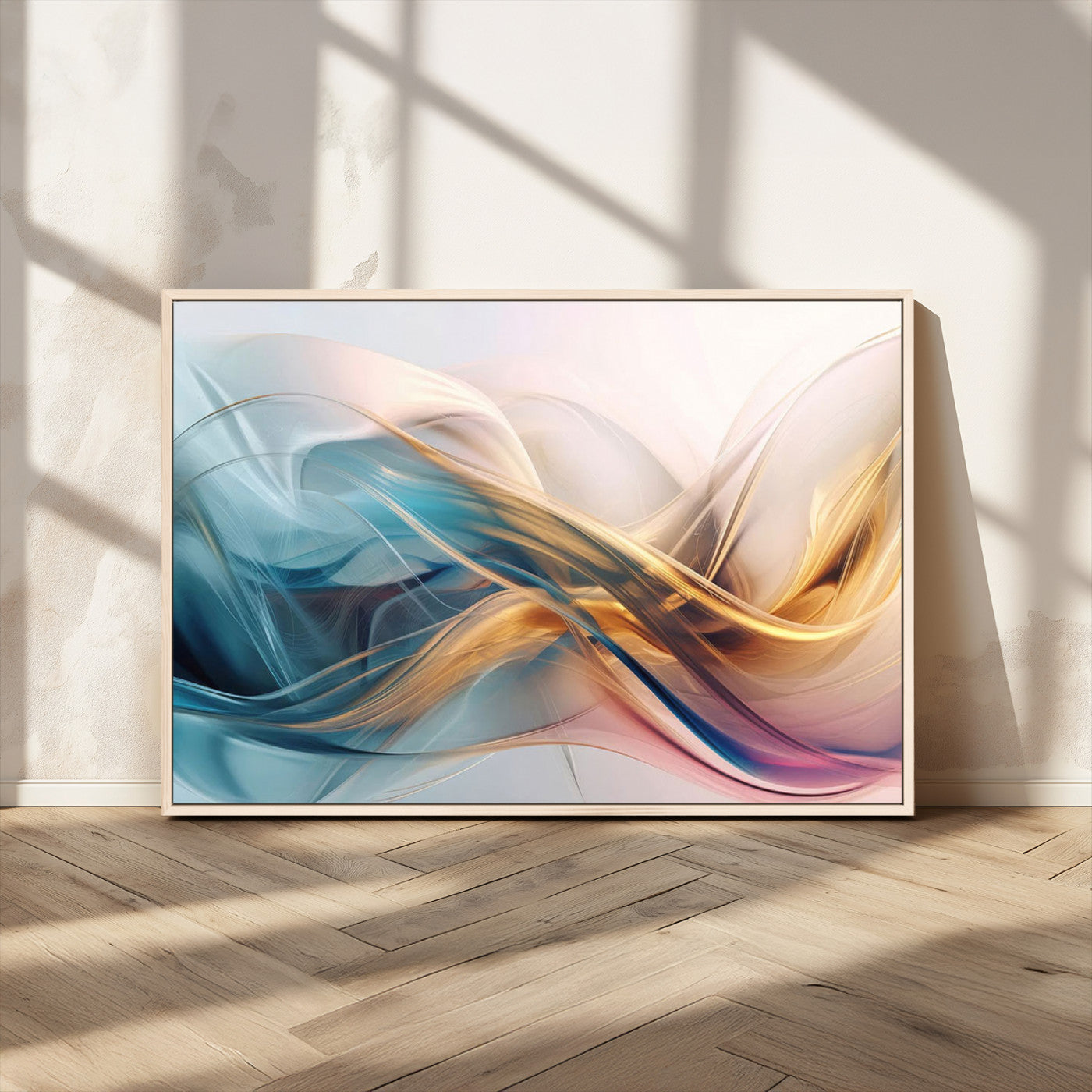 -Abstract Flowing Colors Wall Art Canvas Print