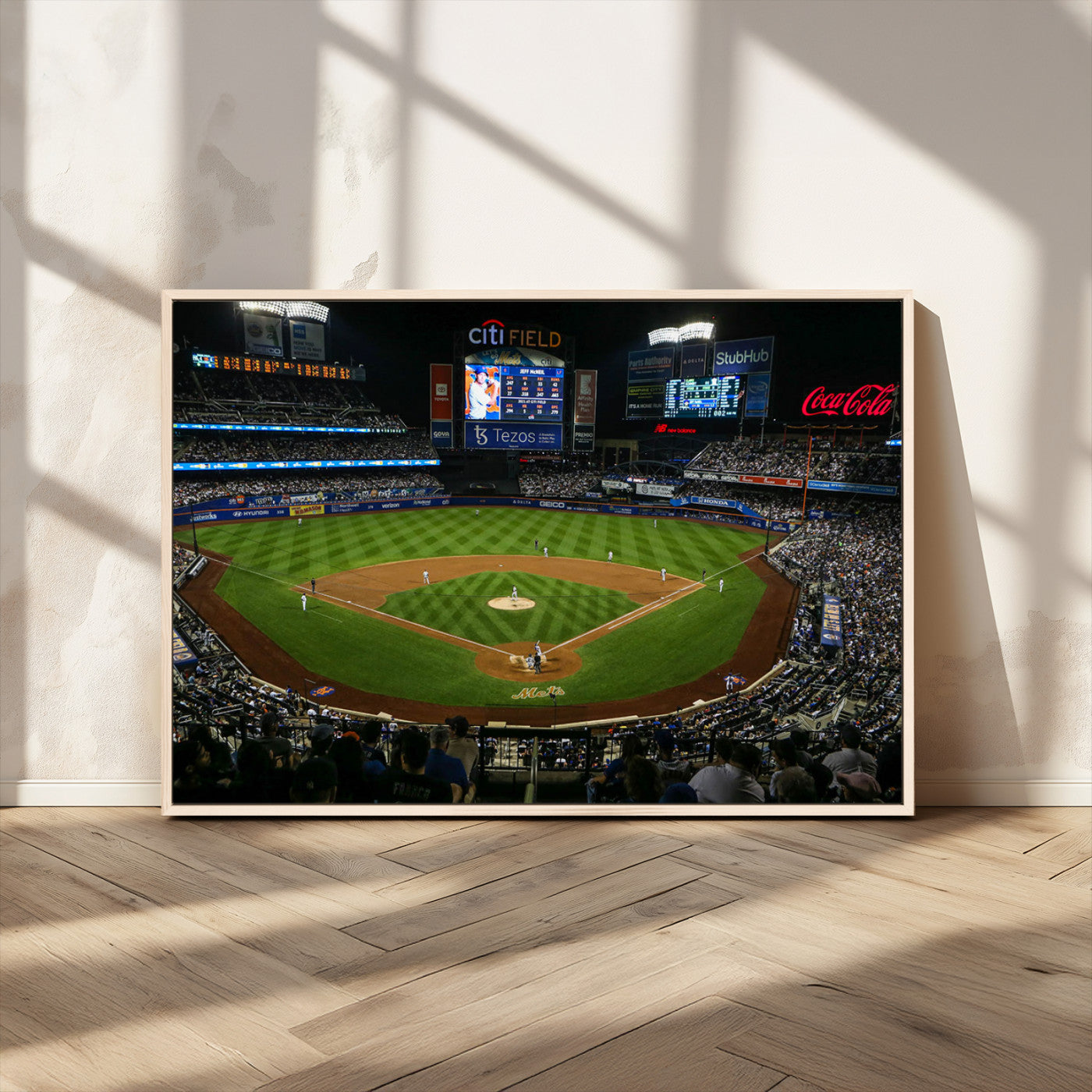 MGV-FC-36X24 - Los Angeles Dodgers Baseball Team Print - California Dodger Stadium Wall Art Canvas Print
