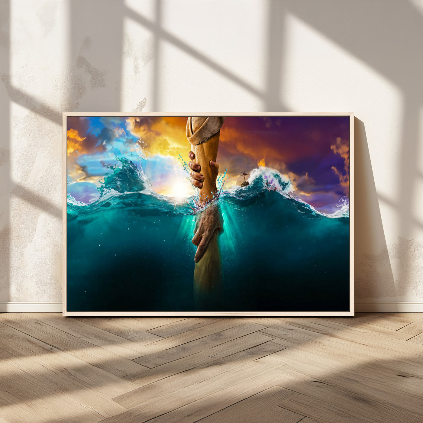 MGV-FC-36X24 - God Hand Wall Art Canvas Print