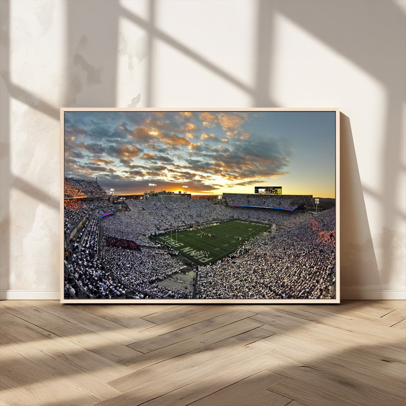 MGV-FC-36X24 - Beaver Stadium Wall Art - Penn State Stadium Wall Art | Penn Nittany Lions Football Match for Sport Room Decor