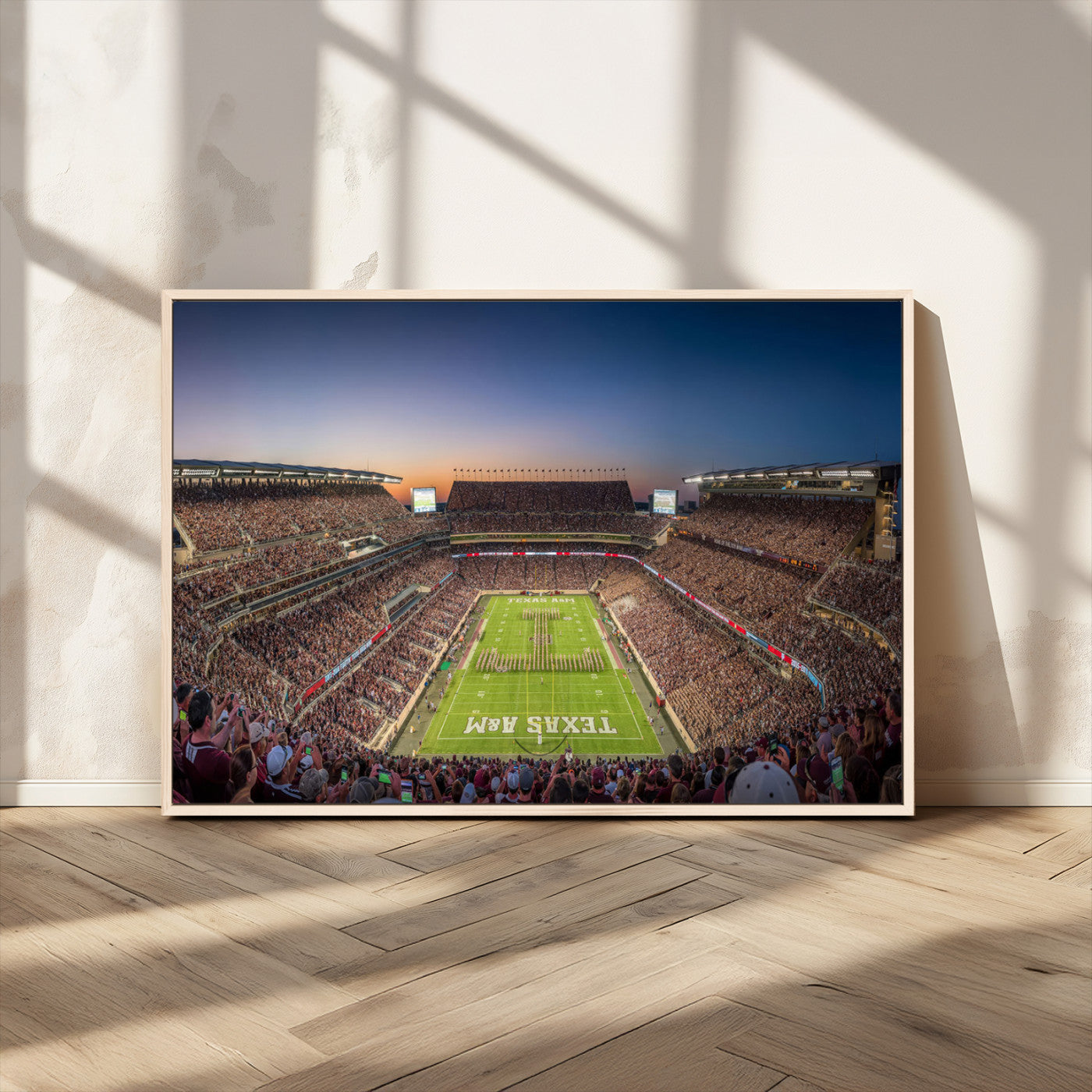 MGV-FC-36X24 - Kyle Field Wall Art Print | Large Texas A&M Aggies Football Canvas Print for Sports Enthusiasts | Framed, Ready-to-Hang Stadium Decor