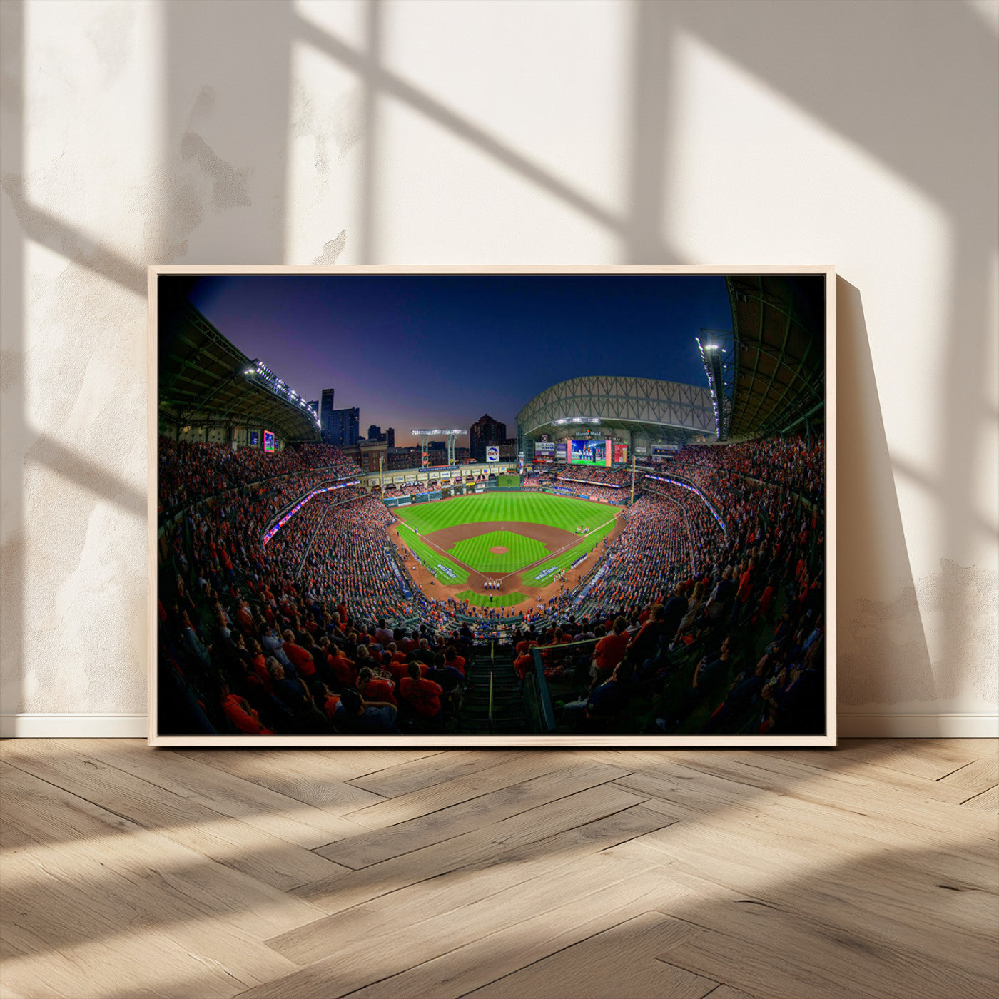 MGV-FC-36X24 - Houston Astros Baseball Team Print - Houston Minute Maid Park Stadium Wall Art Canvas Print