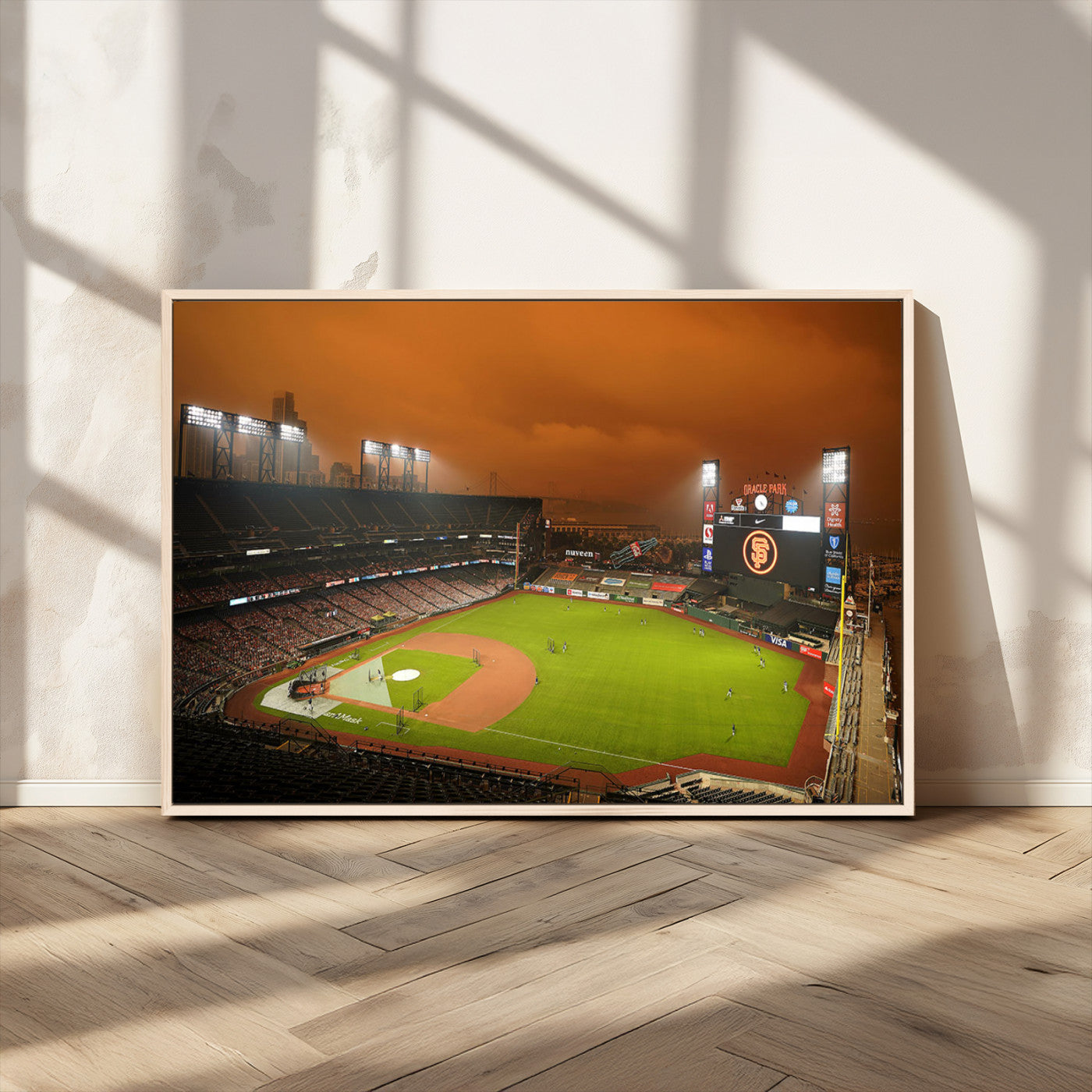 MGV-FC-36X24 - San Francisco Giants Baseball Team Print - Oracle Park Stadium Wall Art Canvas Print
