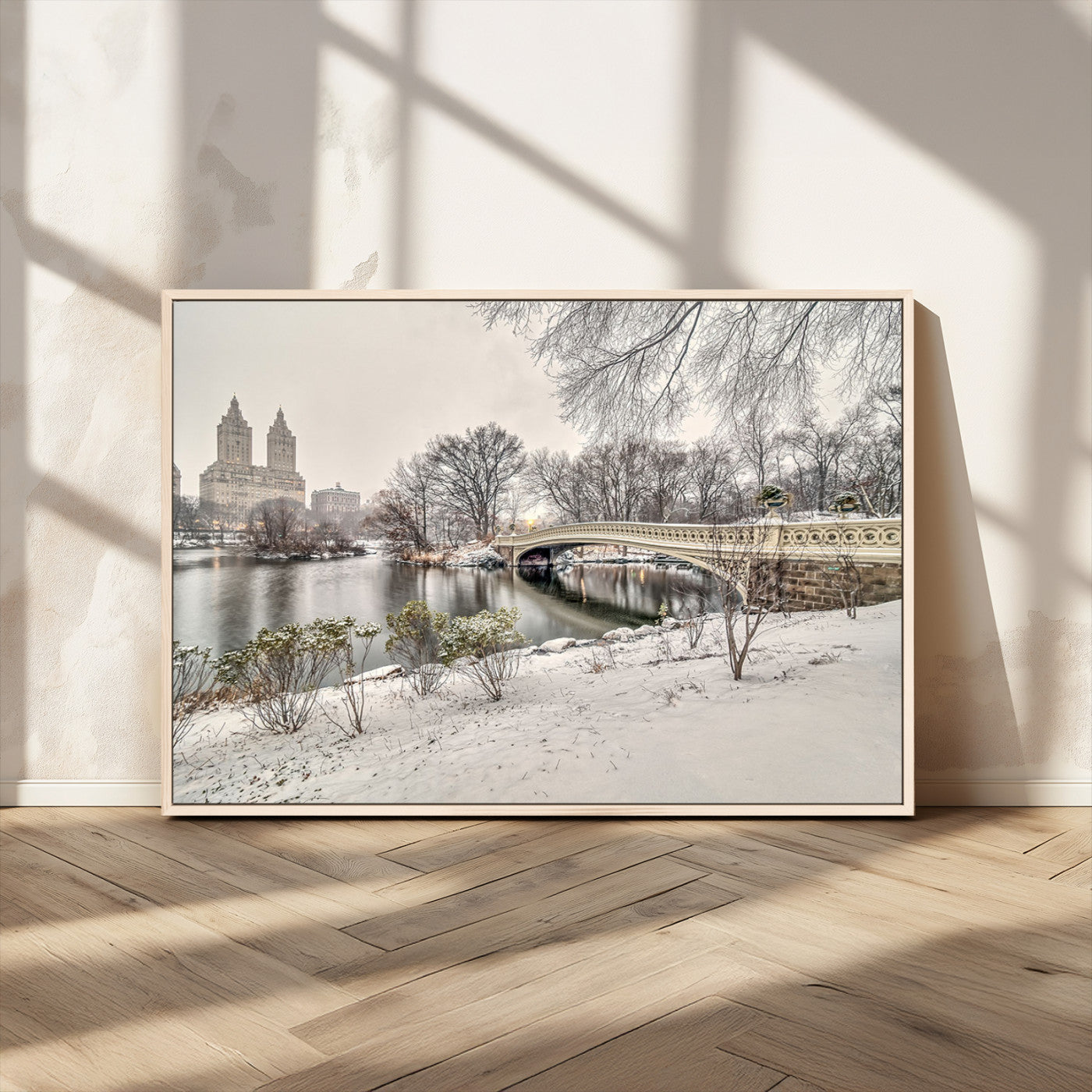 MGV-FC-36X24 - The Bow Bridge in Central Park Canvas, The Bow Bridge Canvas Print
