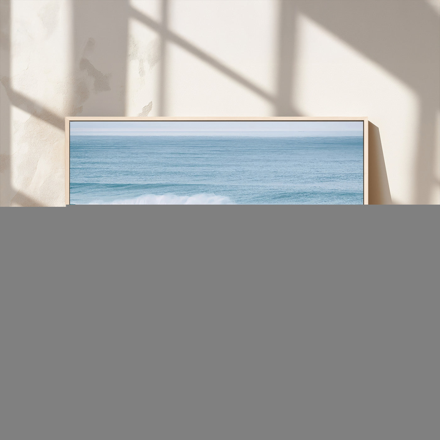 Powerful ocean waves rolling towards the shore, their turquoise hues blending with white sea foam under an open horizon, capturing the essence of the ocean's movement.