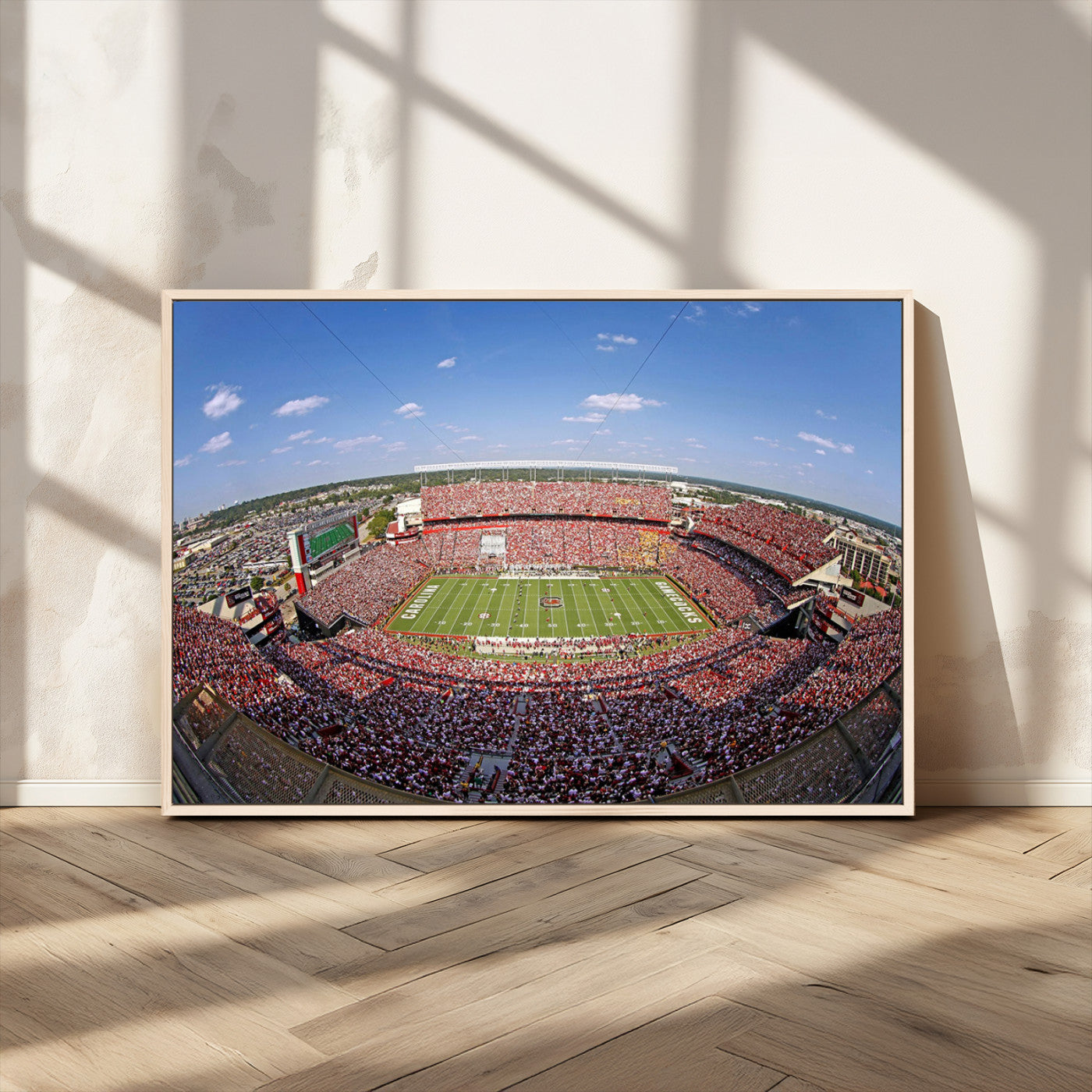 29492070-MGV-FC-36X24 - William Brice Stadium Wall Art Canvas Print – Stadium Crowd Sports Field Outdoor Event Football Game Artwork for Home Office