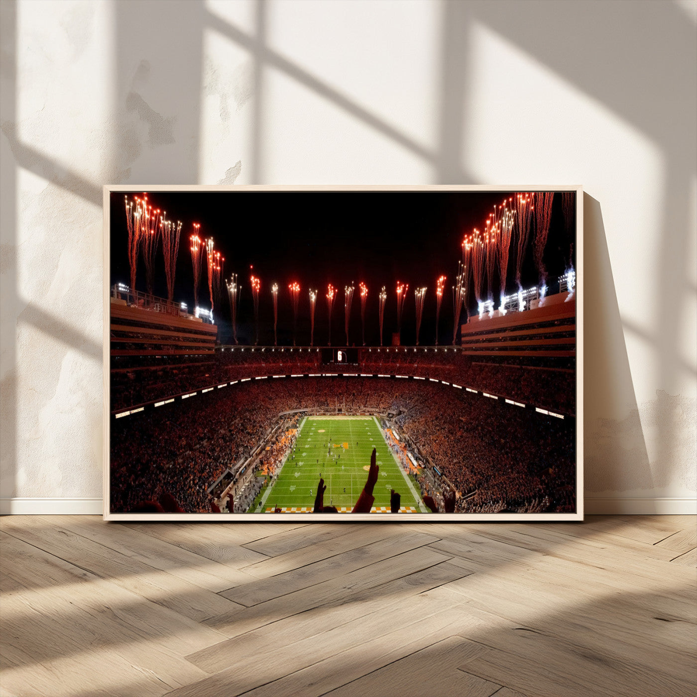 73358115-MGV-FC-36X24 - Tennessee Neyland Stadium Wall Art, Sports Arena Canvas Print, Panoramic Stadium Canvas Artwork for Home, Office
