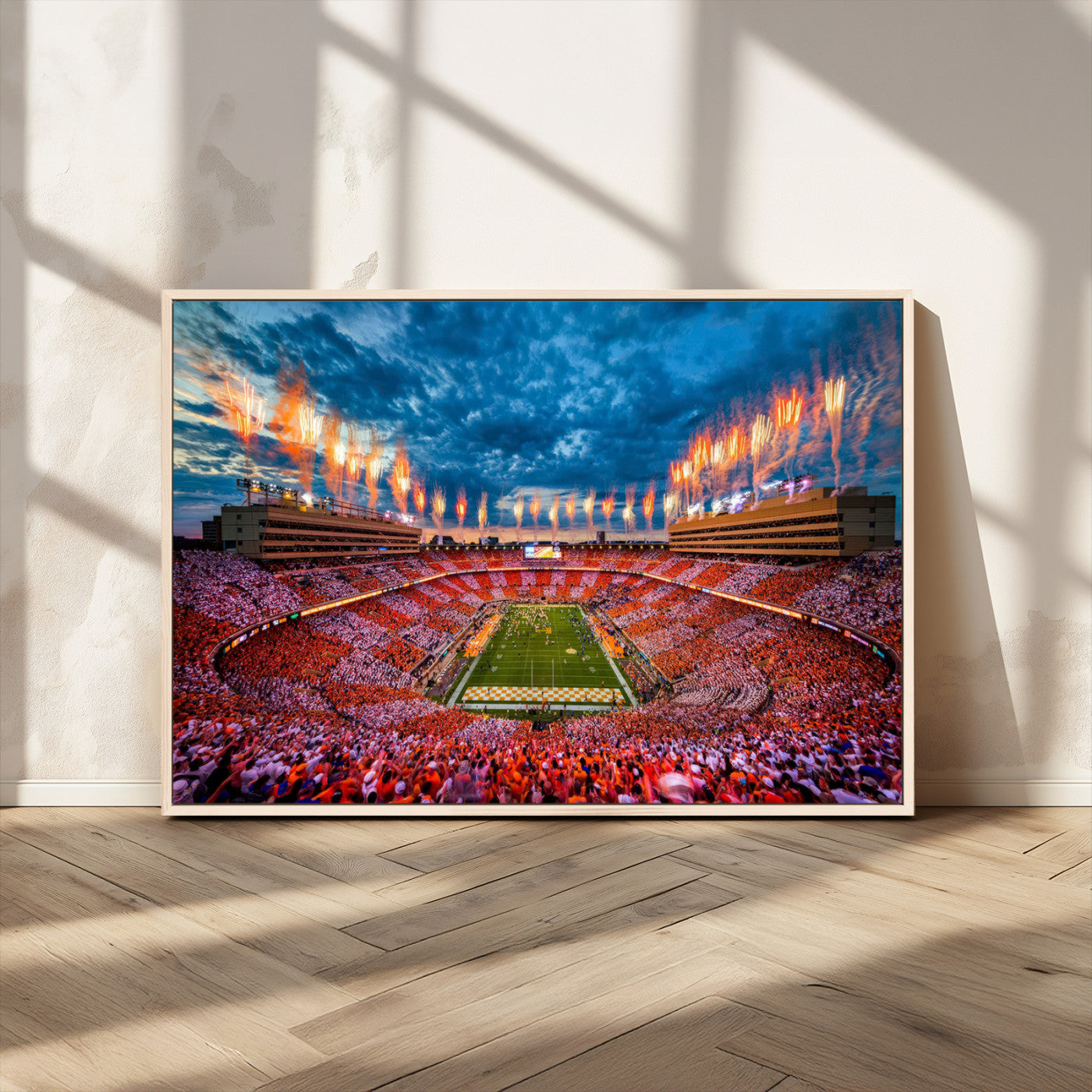 MGV-FC-36X24 - Tennessee Neyland Stadium Wall Art Print, Sports Arena Canvas Wall Art, Panoramic Stadium Canvas