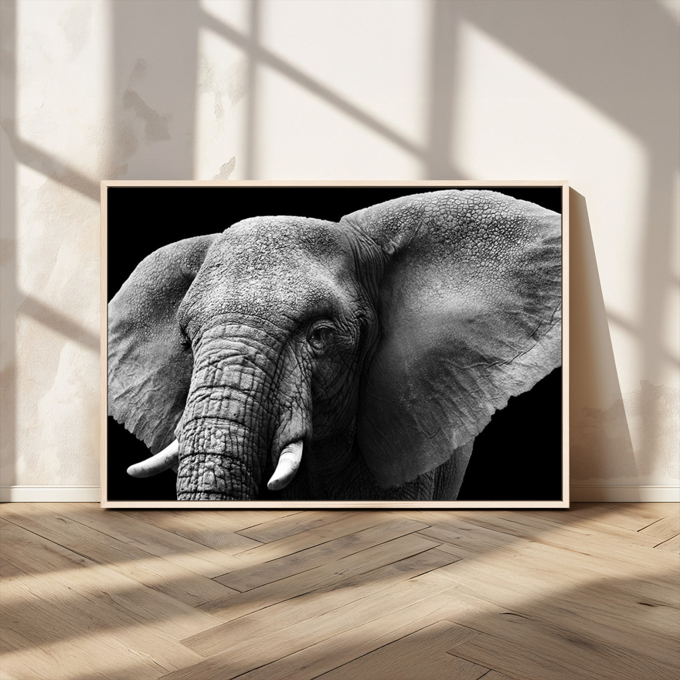 MGV-FC-36X24 - Big Elephant Close Up Wall Art Canvas Print