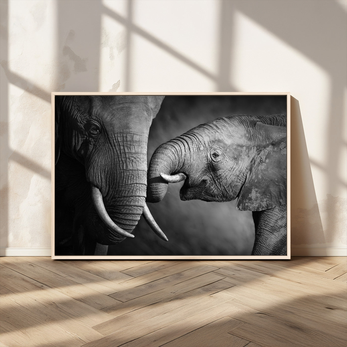 MGV-FC-36X24 - Wild Elephant Wall Art Canvas Print
