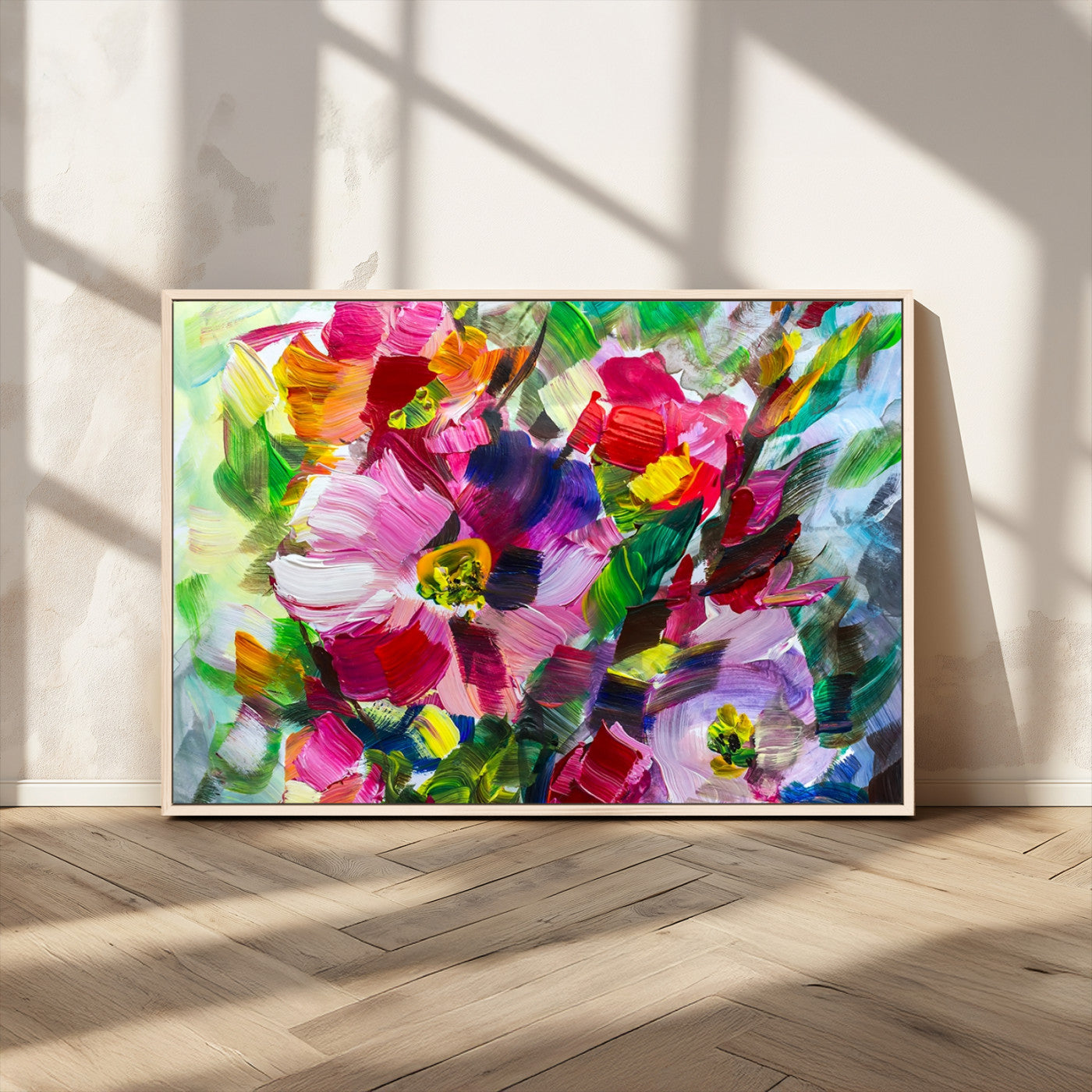 MGV-FC-36X24 - Oil Flower Abstract Canvas Print