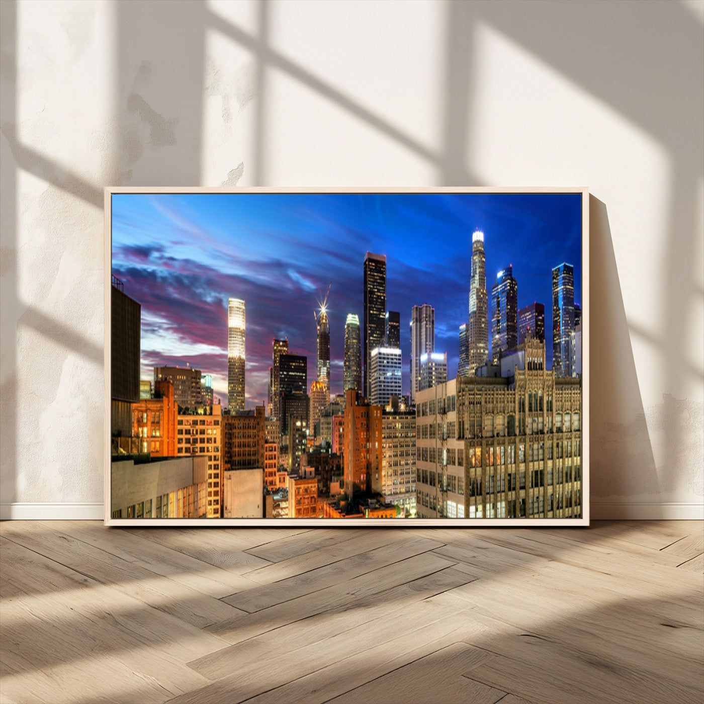 MGV-FC-36X24 - Los Angeles Night Wall Art Canvas Print