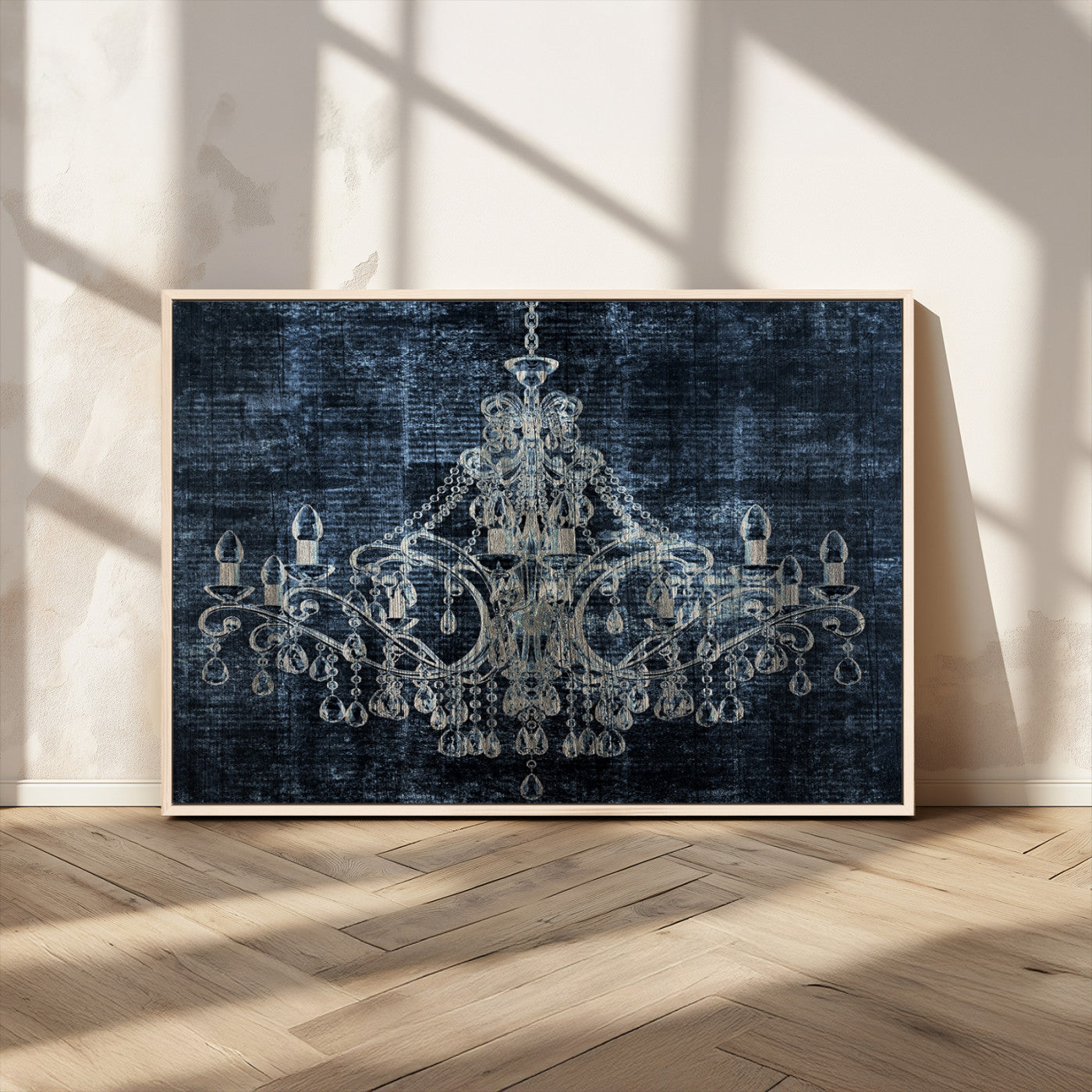 MGV-FC-36X24 - Dark Chandelier Wall Art Canvas Print