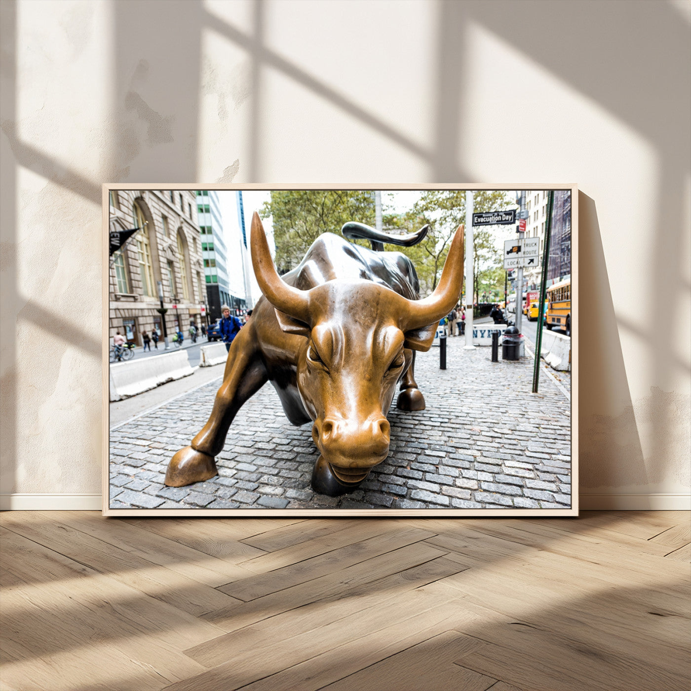 MGV-FC-36X24 - Charging Bull Wall Art Canvas Print
