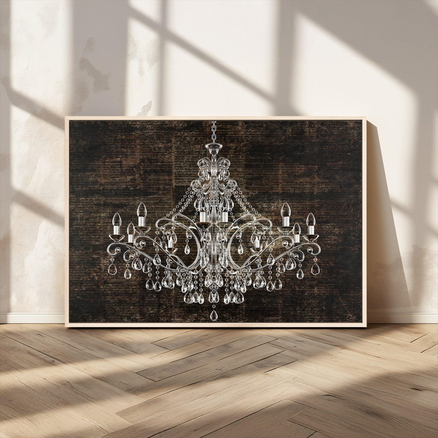 MGV-FC-36X24 - Rustic Chandelier Canvas Print