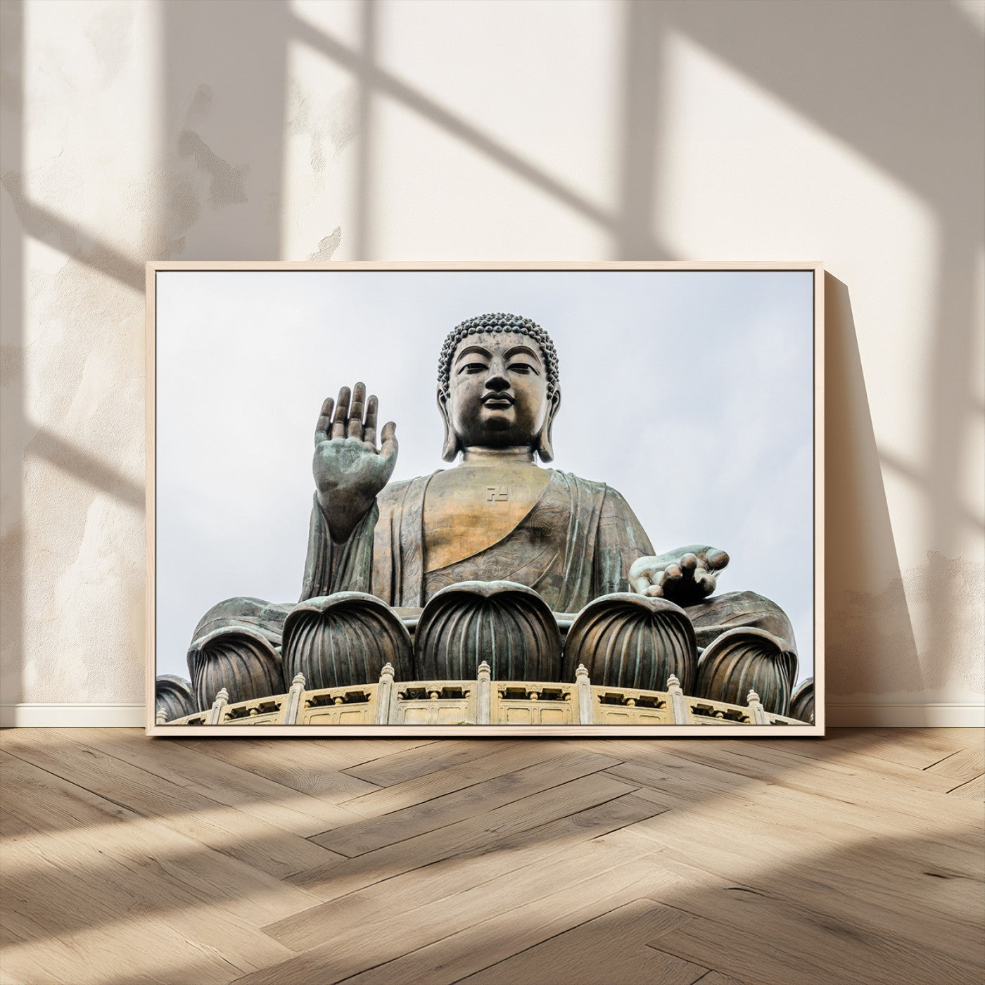 MGV-FC-36X24 - Buddha Statue Wall Art Canvas Print