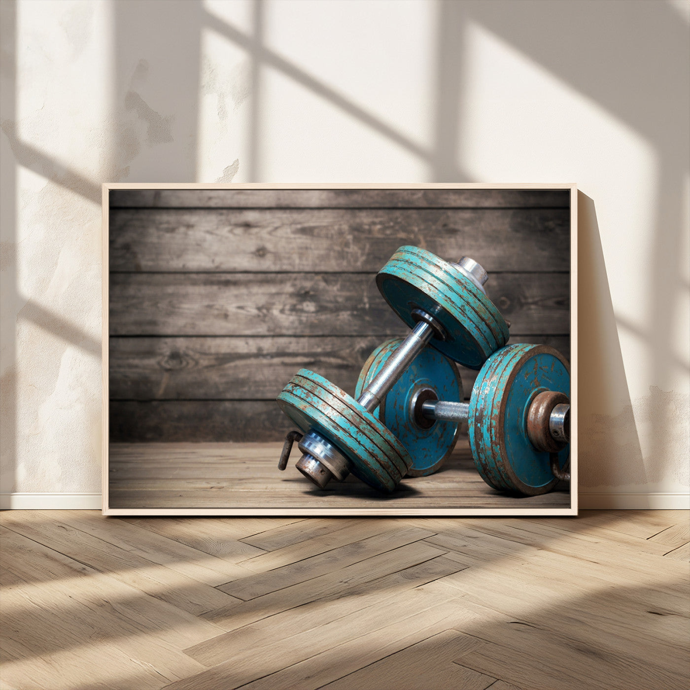 MGV-FC-36X24 - Dambell and Sport Wall Art Canvas Print