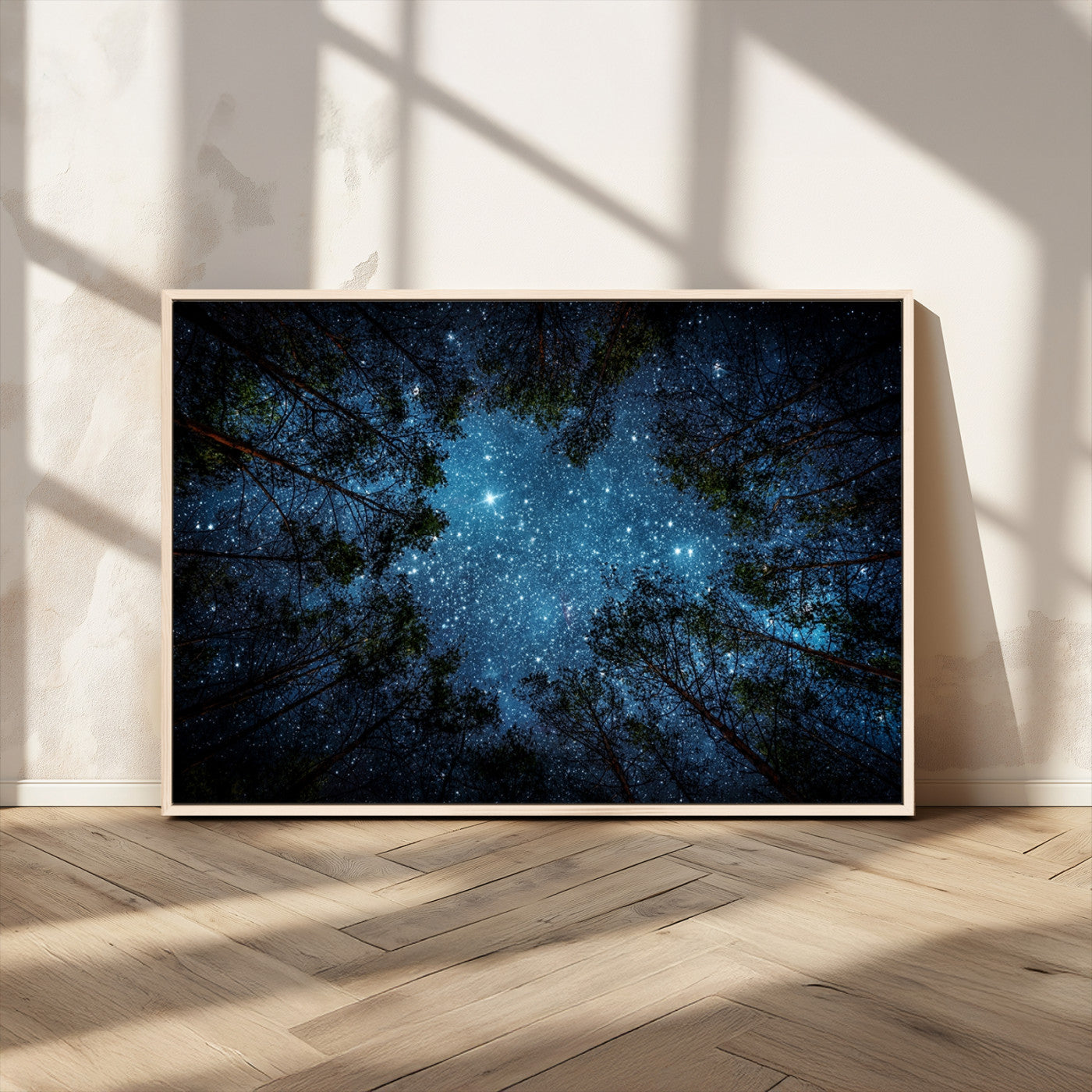 MGV-FC-36X24 - Forest and Stars Wall Art Canvas Print