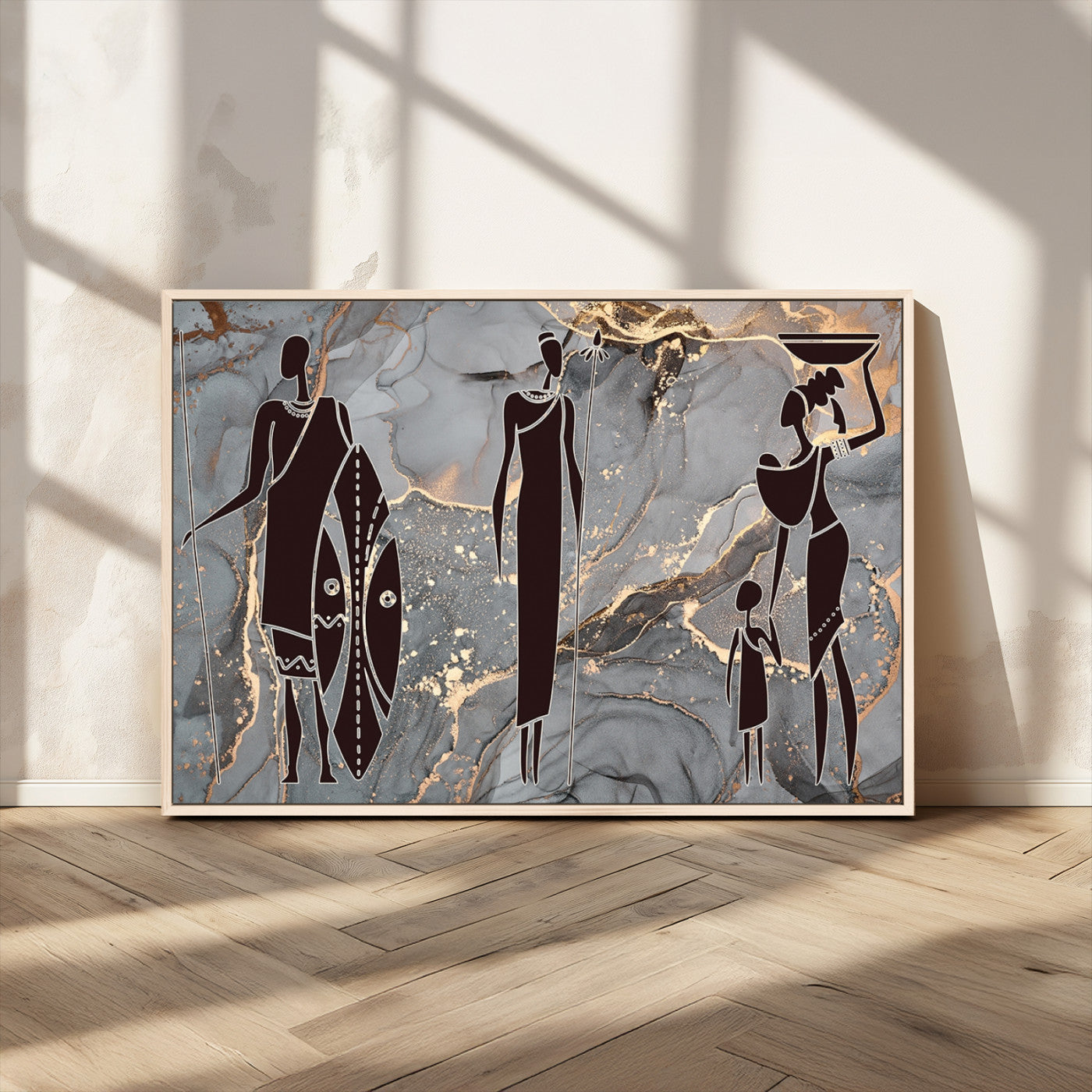 MGV-FC-36X24 - African American Wall Art African Women Painting Canvas Print