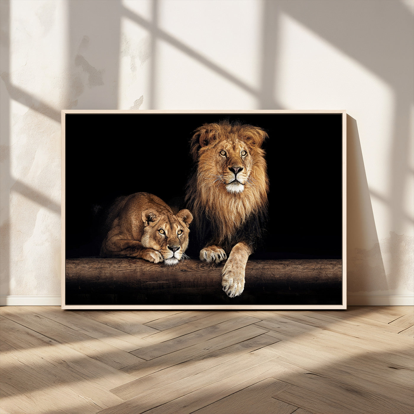 MGV-FC-36X24 - Lion Canvas Wall Art Animal Print