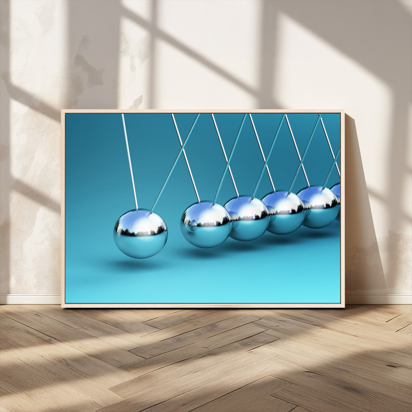 MGV-FC-36X24 - Wall Art Newton's Cradle Canvas Print, Framed Newton Cradle Canvas Print