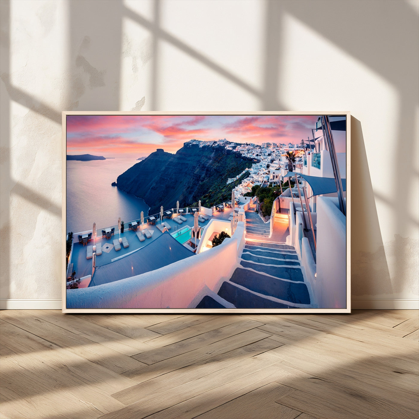 MGV-FC-36X24 - Santorini Island Wall Art Canvas Print
