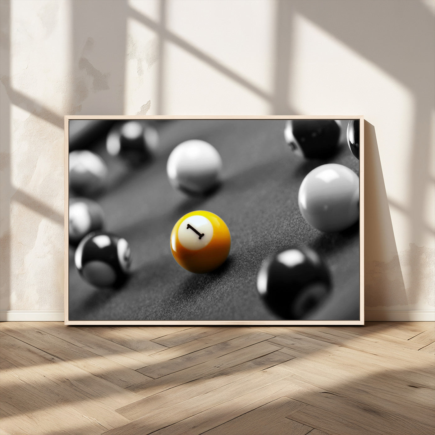 MGV-FC-36X24 - Wall Art Pool Table and Balls Canvas Print