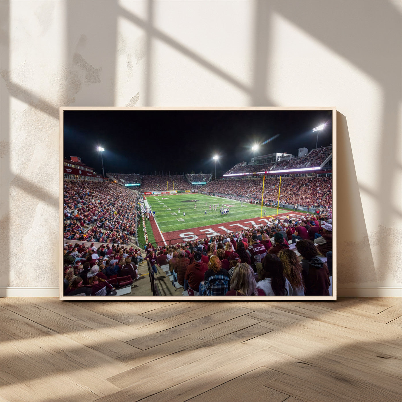 MGV-FC-36X24 - American Football Wall Art Canvas Print, Stadium Sport Wall Art Print