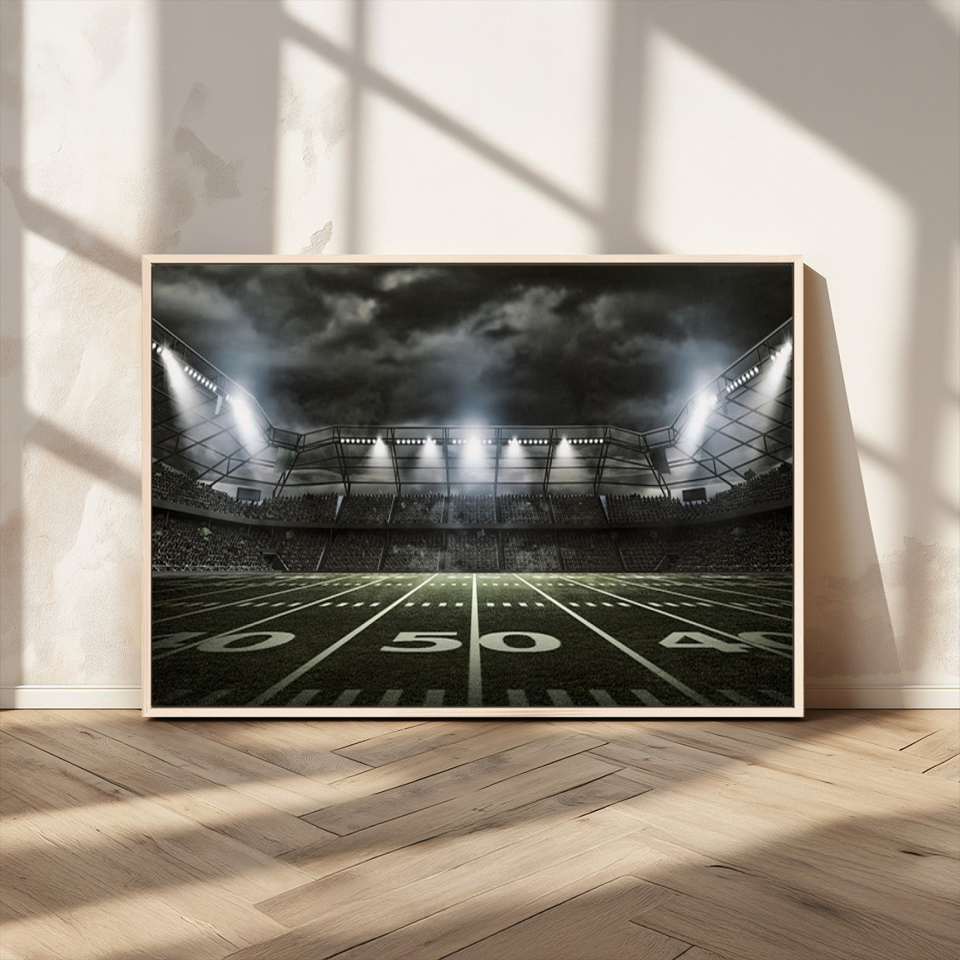 -American Football Stadium Wall Art Canvas Print, Stadium Sport Wall Art Print
